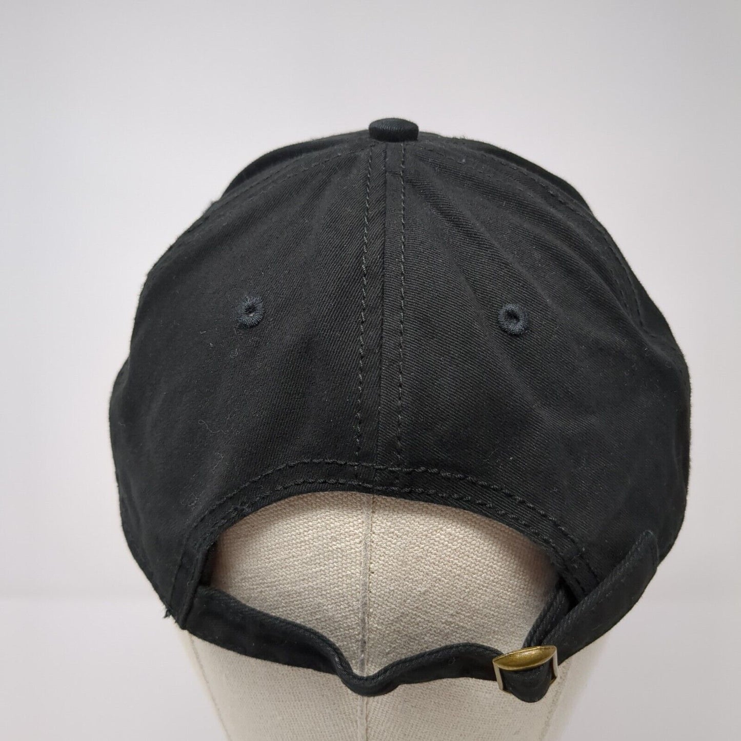 Unbranded Slideback Hat Black One Size Adjustable 6 Panel Solid Blank