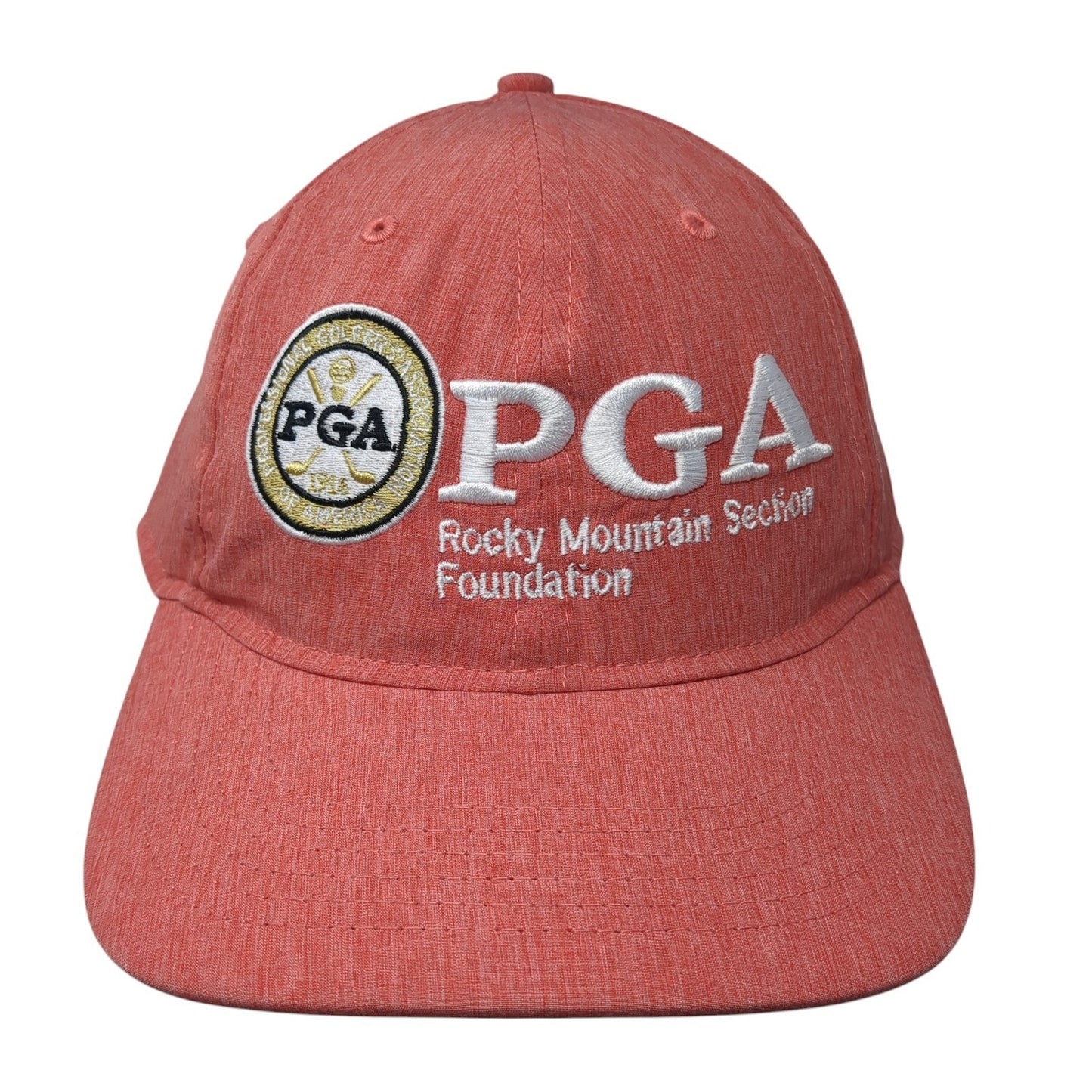 PGA Rocky Mountain Strapback Baseball Cap Red One Size Adjustable Legendary