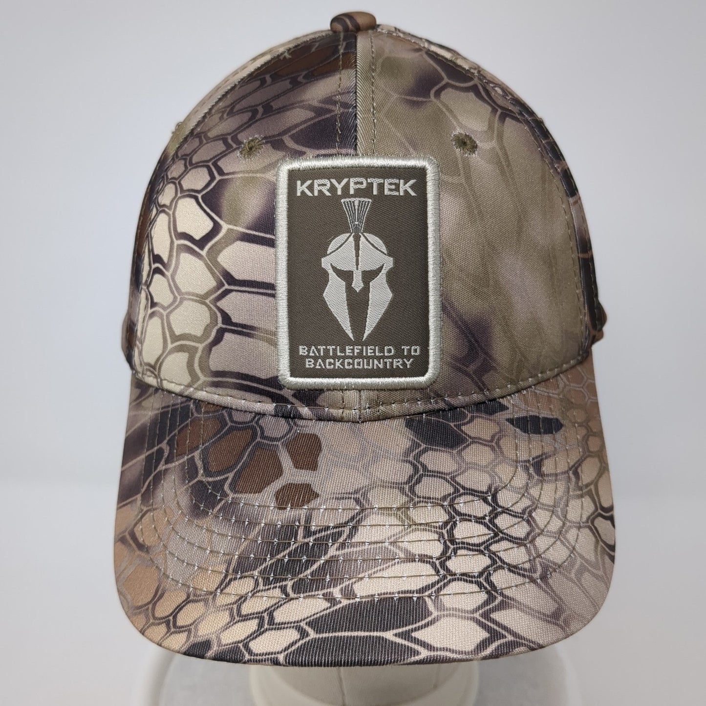 Kryptek Logo Patch Strapback Hat Multicolor Camo One Size Outdoor Cap