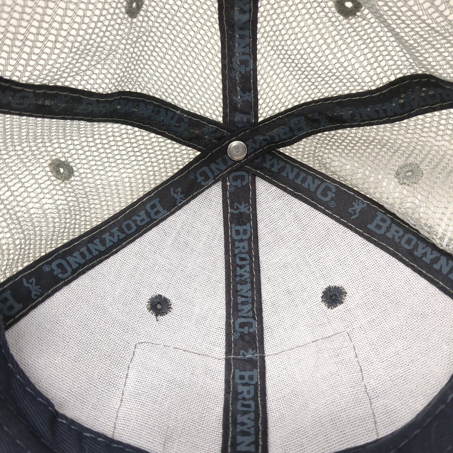 Browning Flag Patch Snapback Trucker Hat Multi One Size Mesh Back