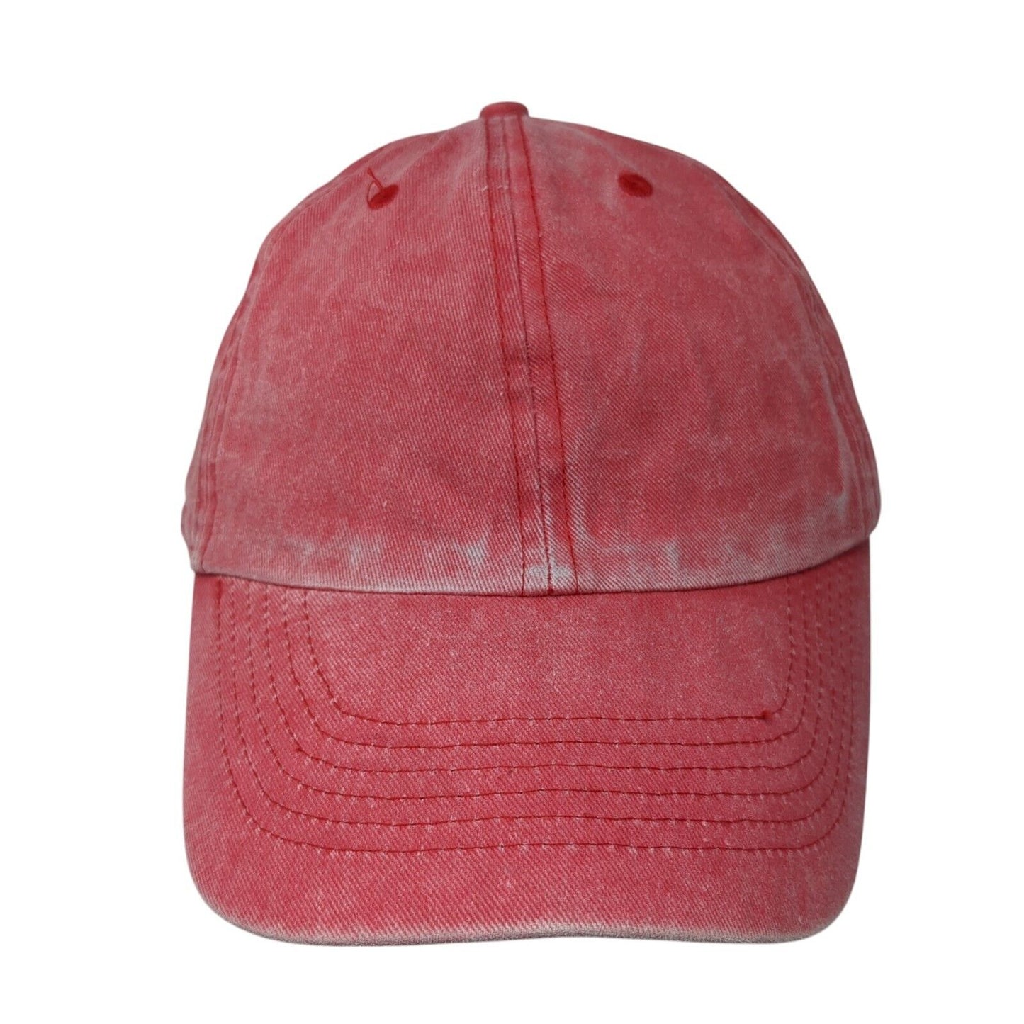 Divided by H&M Slideback Hat Red One Size Adjustable Vented Holes 6 Panel Blank
