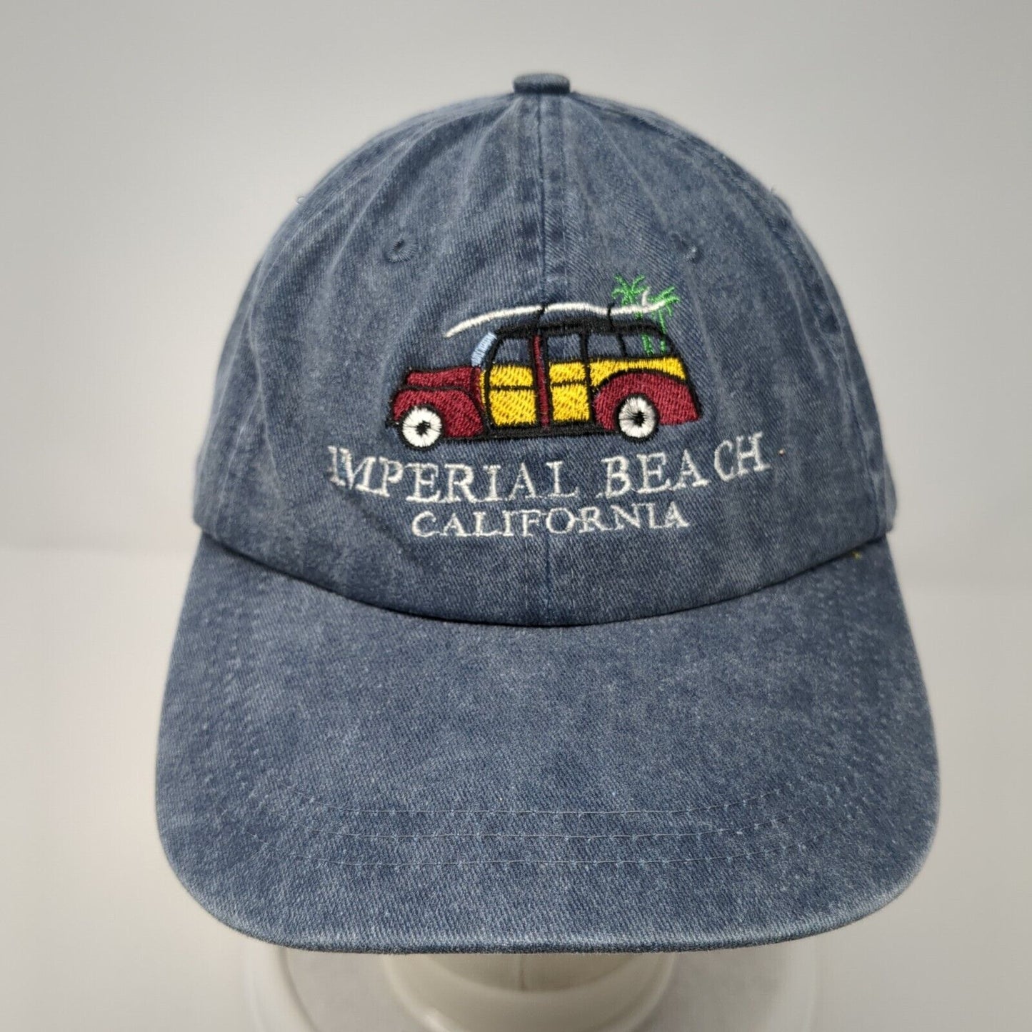 Imperial Beach California Slideback Hat Blue One Size Embroidered HG