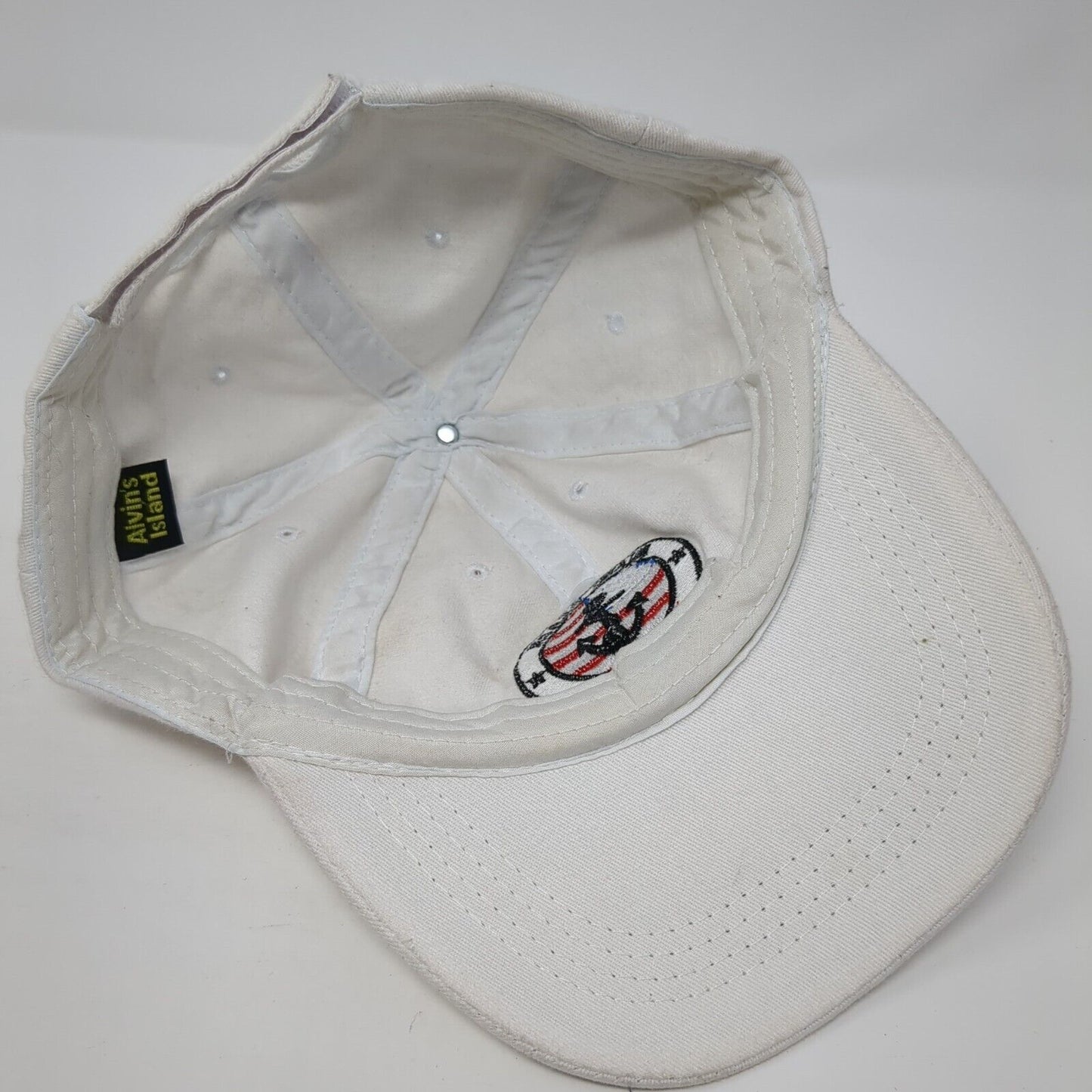 Miami Beach Stay Salty Florida Strapback Hat White OS Adjustable Arvin's Island