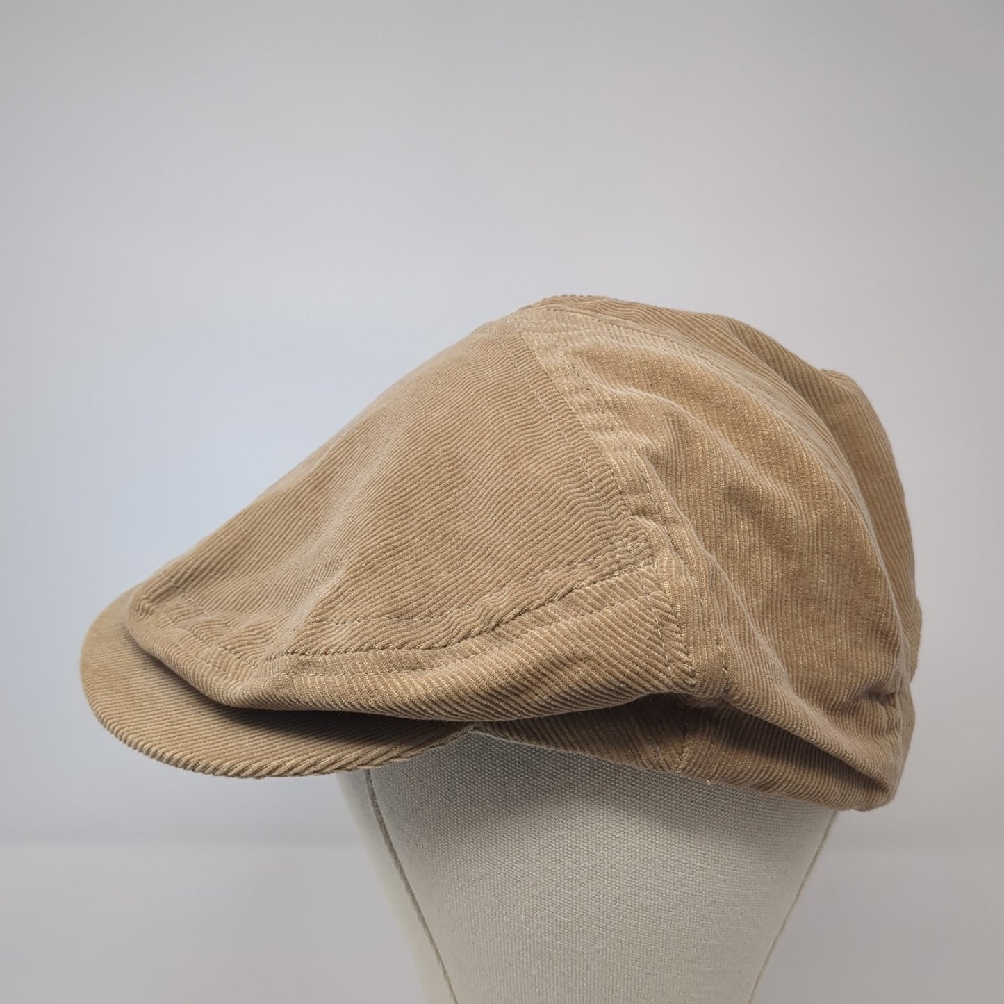 Hempy's Strapback Newsboy Cap Brown One Size Adjustable Lightweight Blank