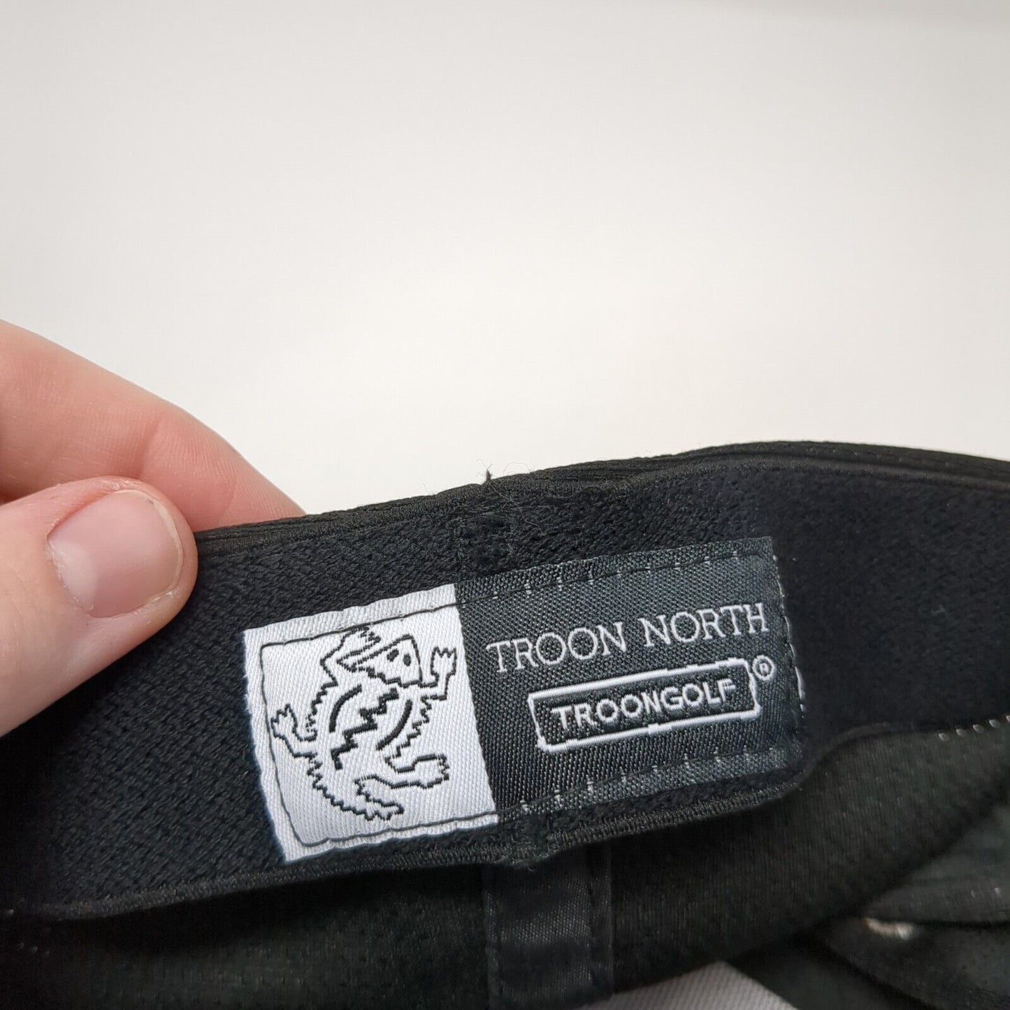 Troon North Troon Golf Fitted Hat Black S/M A-Flex Embroidered 6 Panel