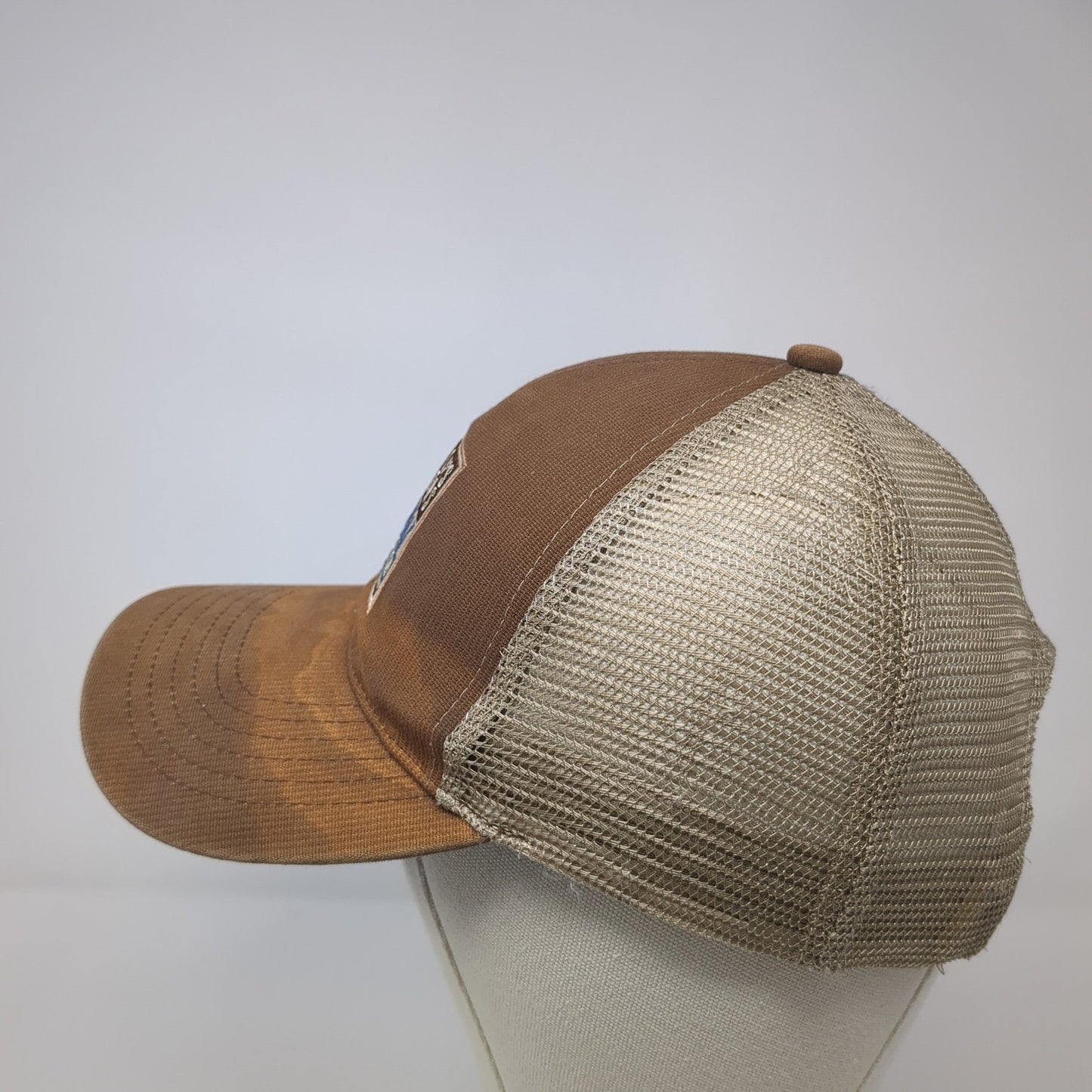 America's Farmers Grow Rural Education Trucker Hat Brown One Size Mesh Back