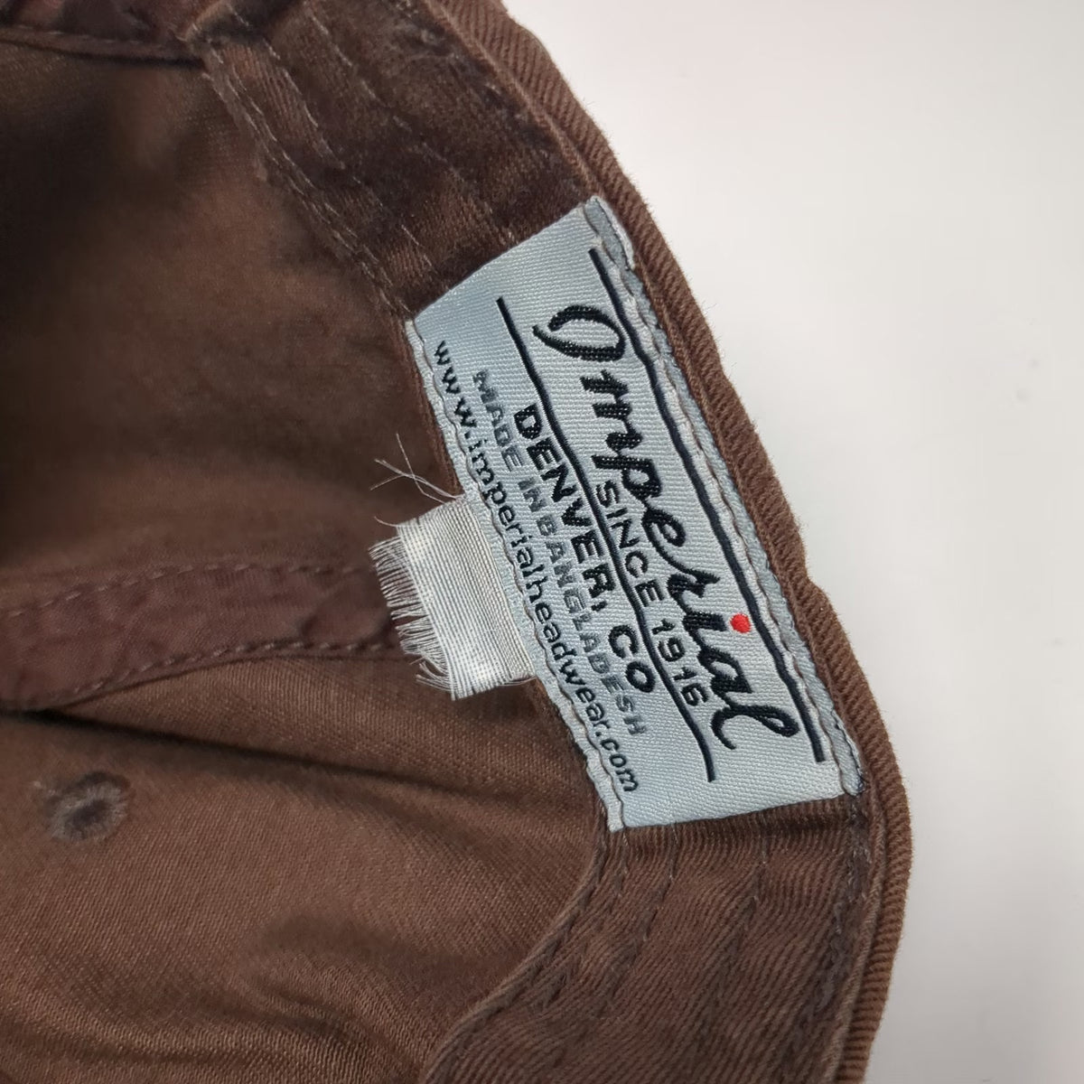 Imperial Baseball Cap Brown Yellow One Size Jackson Hole Wyoming Bronco Hat