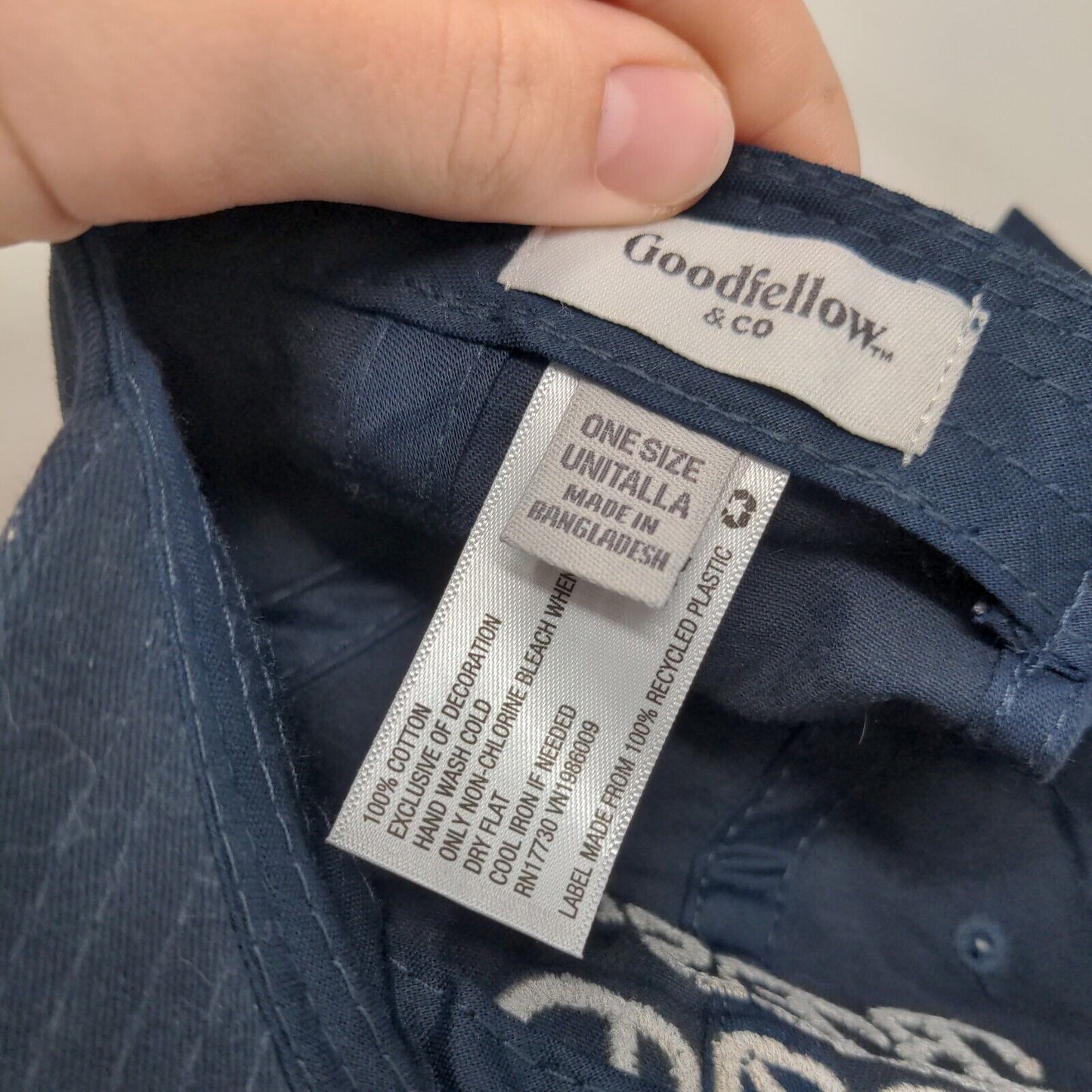 Best Dad Slideback Hat Blue One Size Embroidered Goodfellow & Co