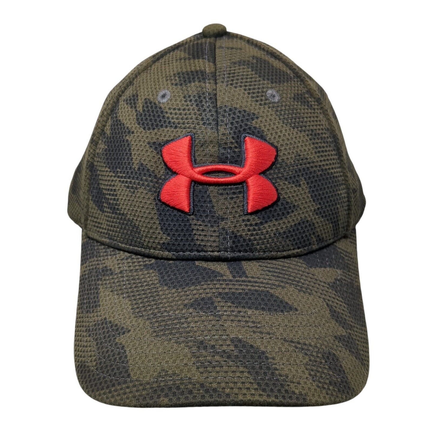 Under Armour Fitted Hat Camo Large/XL Embroidered Logo Outdoor 6 Panel