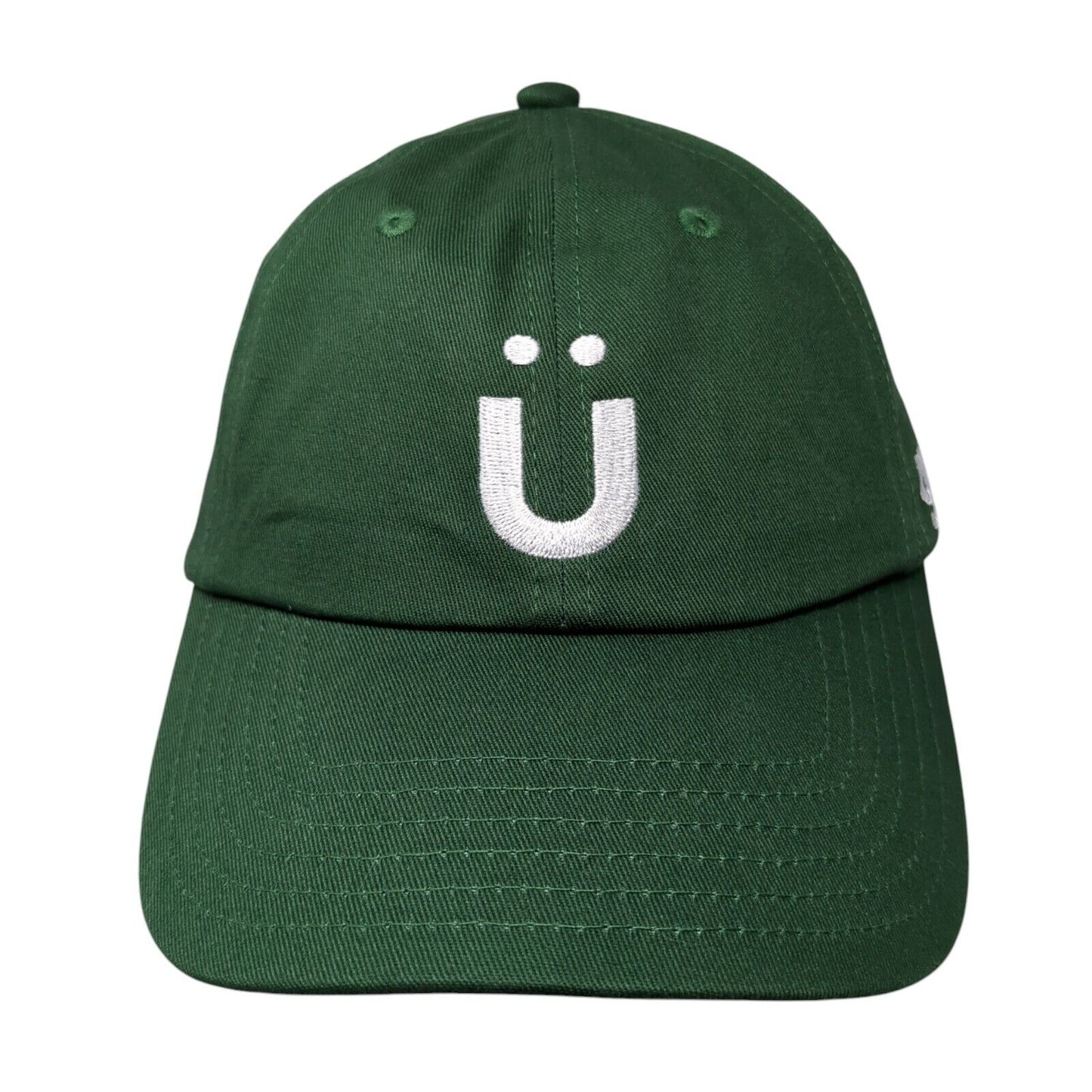 Gruns Slideback Hat Green One Size Embroidered Logo Adjustable 6 Panel