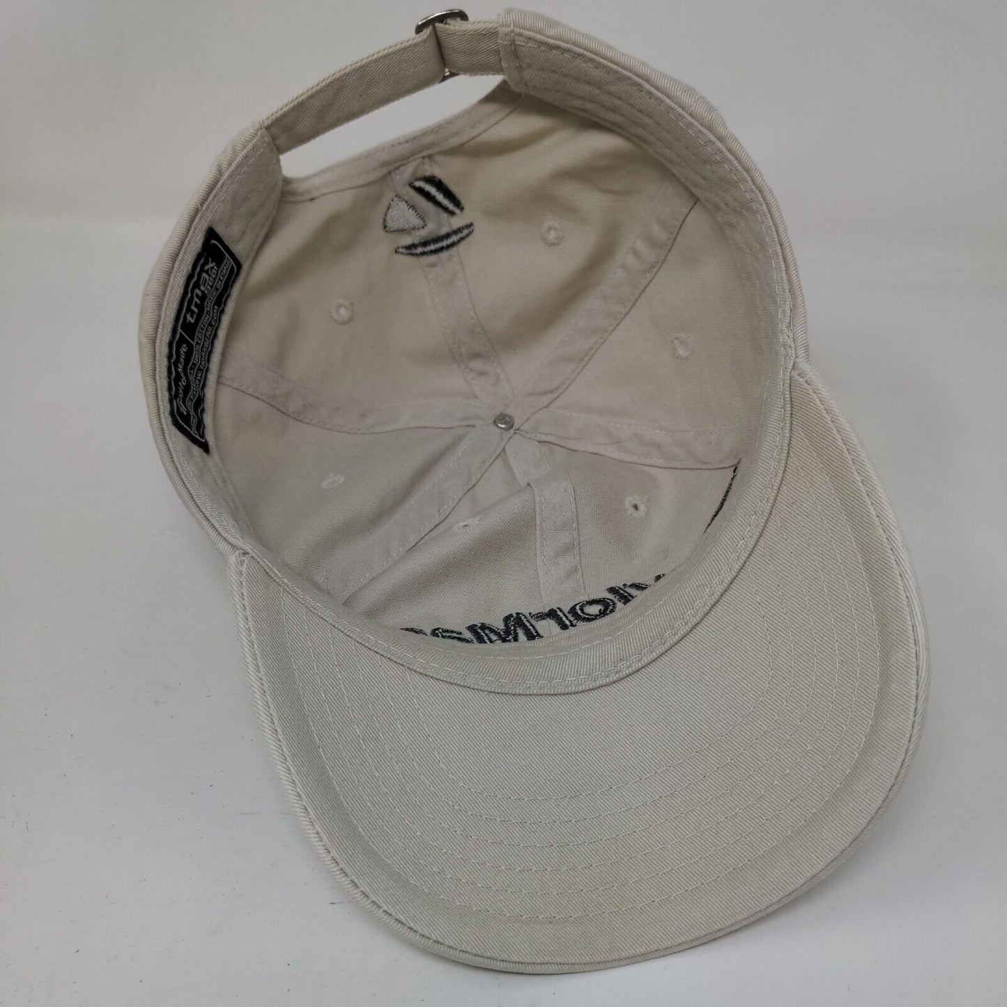 TaylorMade Slideback Hat Tan OSFA Adjustable Embroidered Tmax Gear 6 Panel