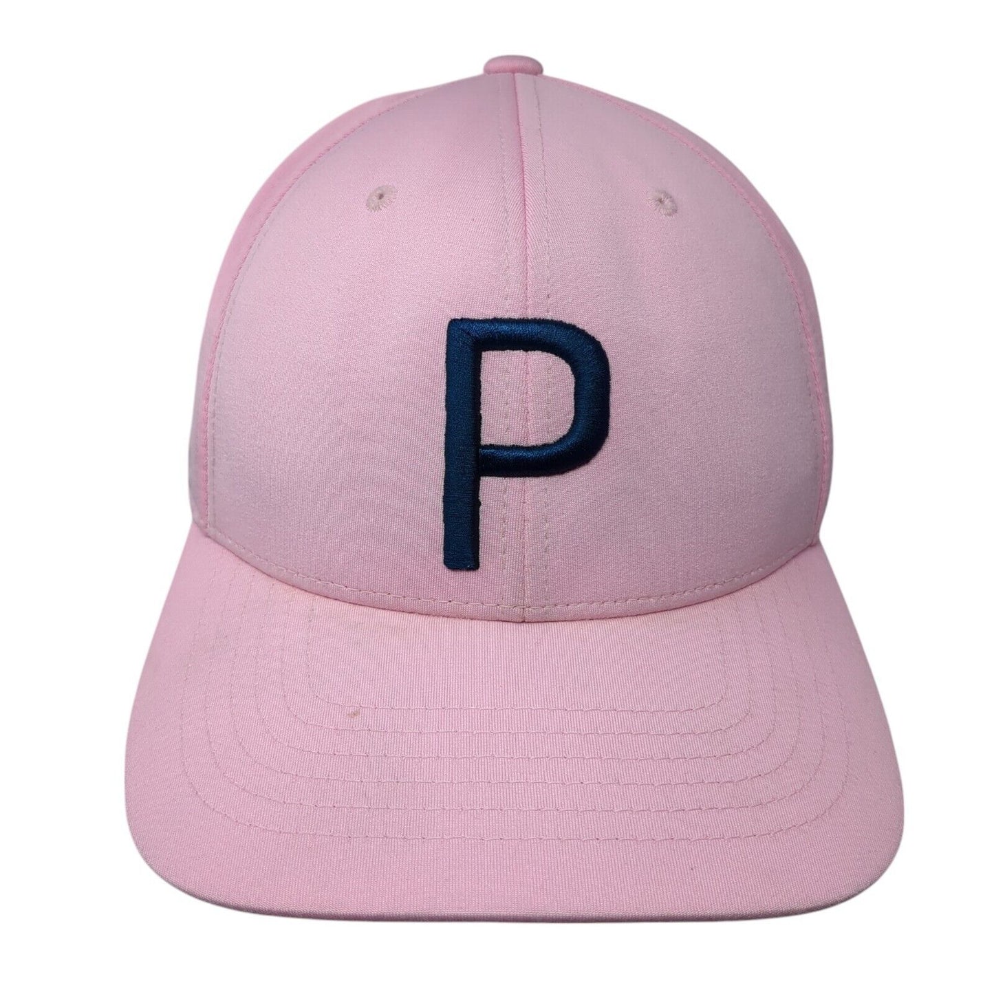 Letter P Snapback Hat Pink One Size Puma Tour Exclusive Embroidered