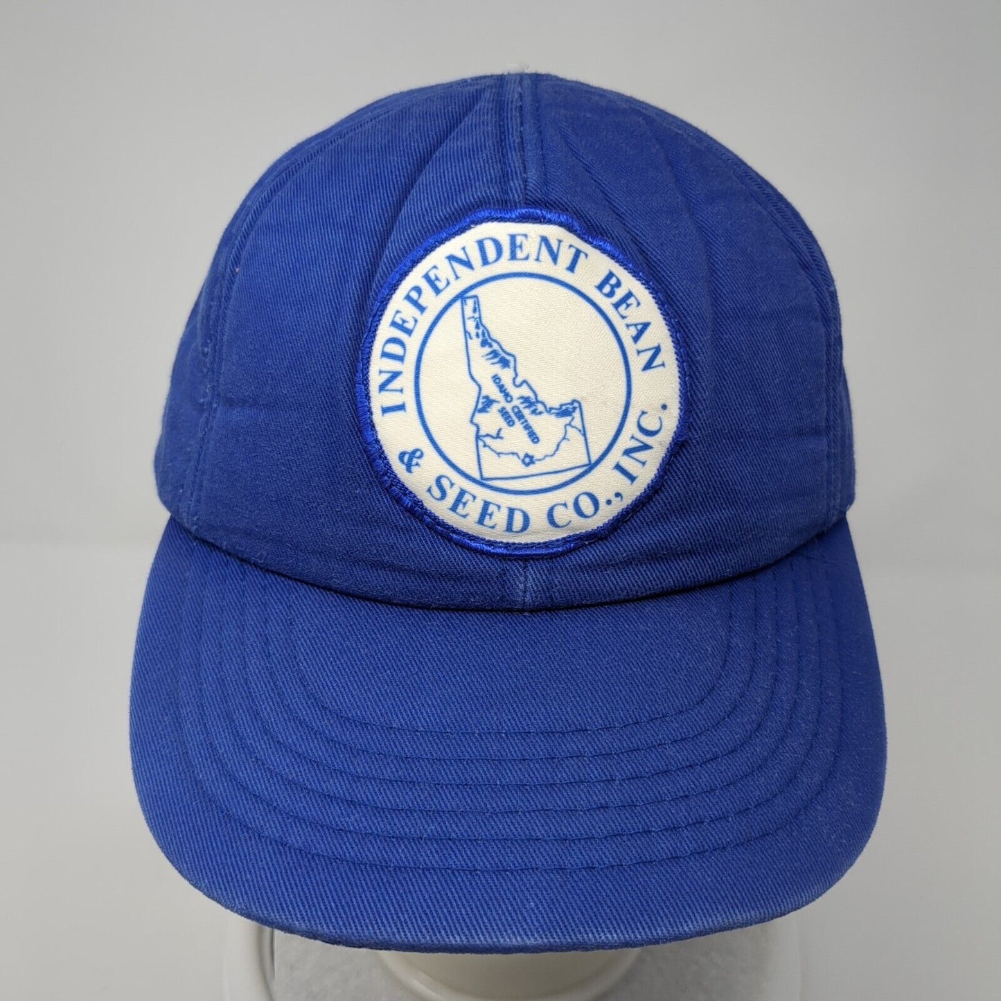 Independent Bean & Seed Co. Inc Snapback Hat Blue One Size Adjustable 6 Panel