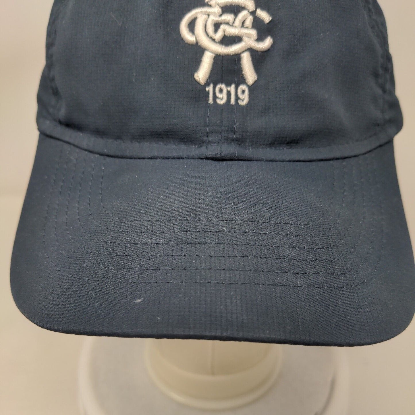 1919 Strapback Hat Blue One Size Adjustable Embroidered 6 Panel Club Cap