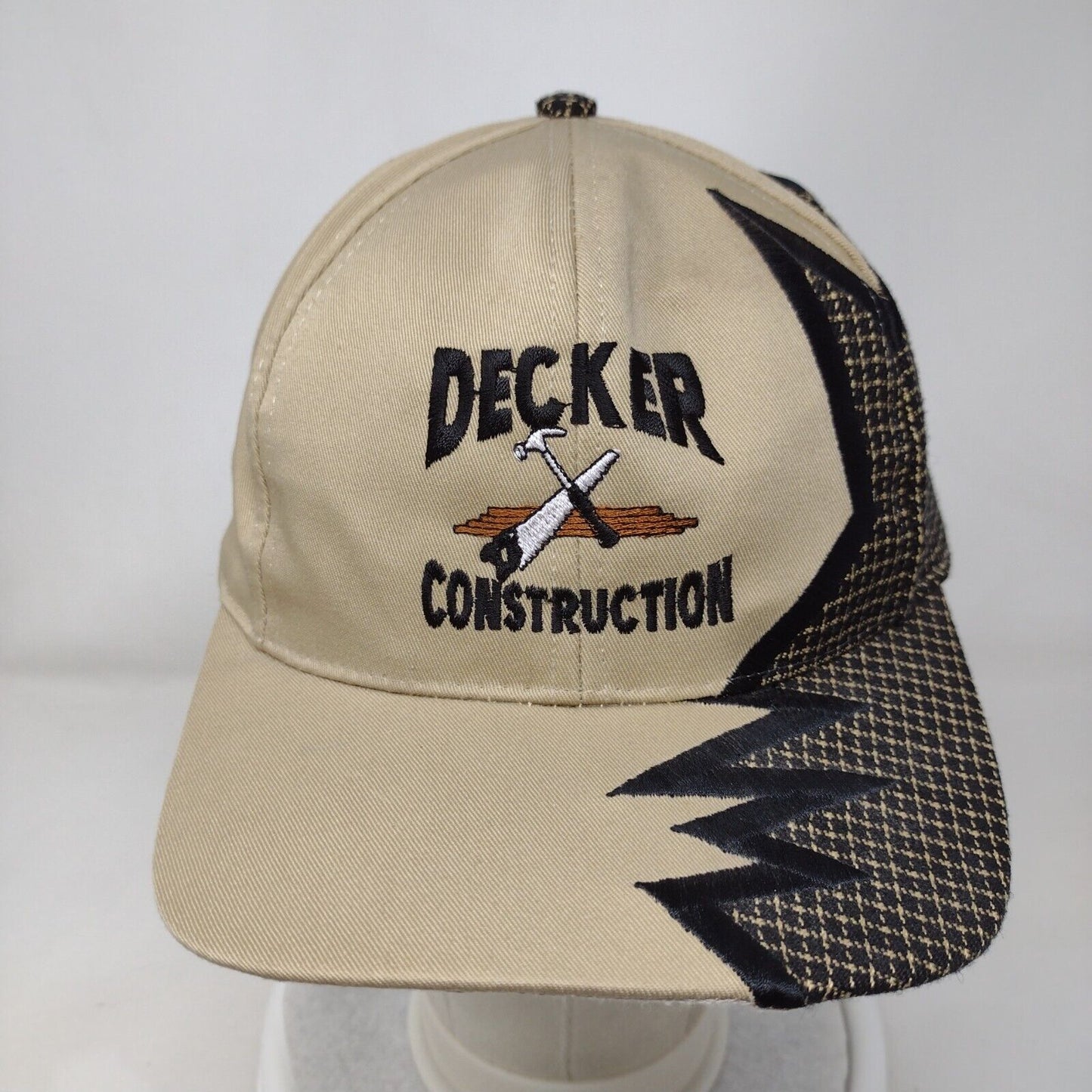 Decker Construction Slideback Hat Multicolor OSFA Adjustable Embroidered Katl