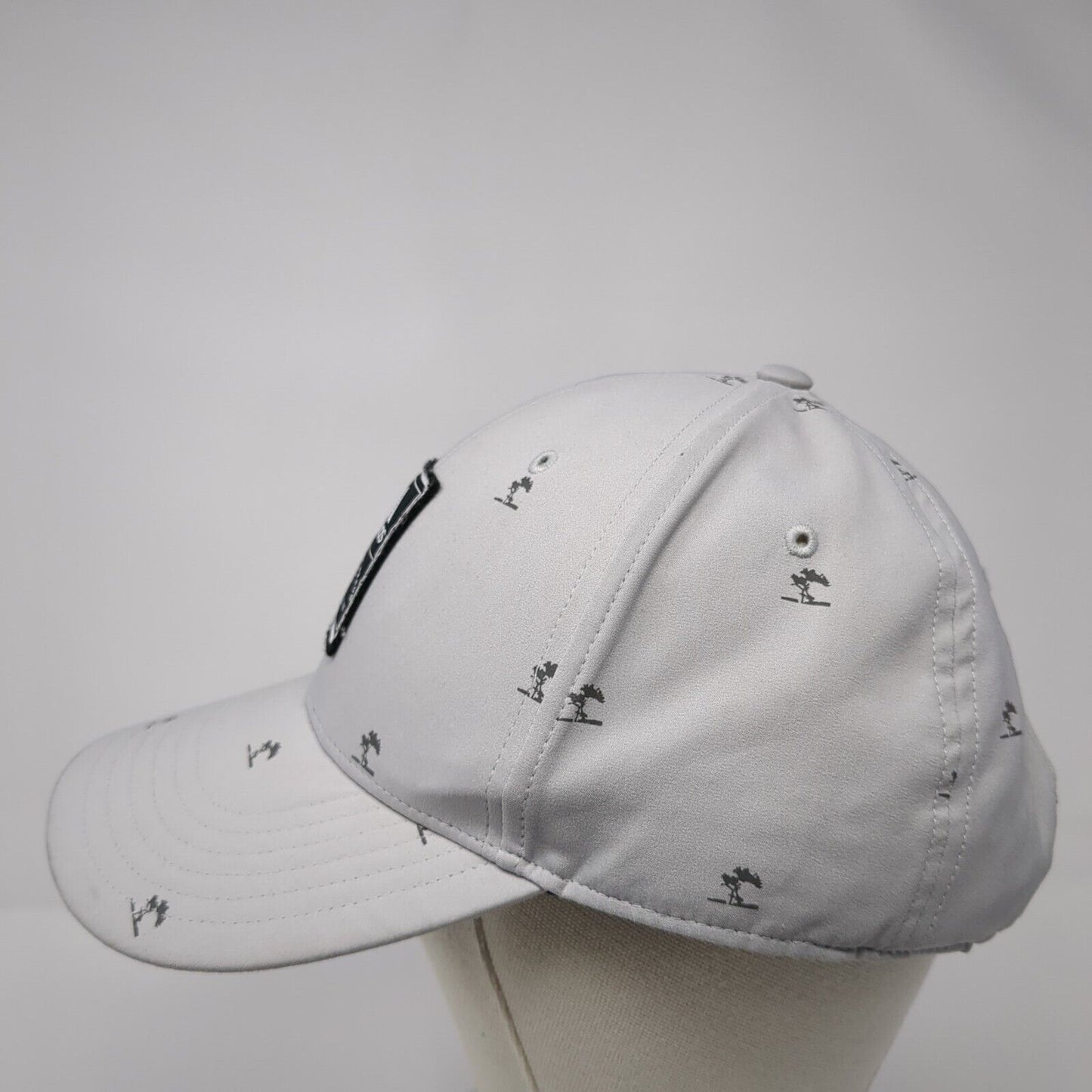 Adidas Snapback Hat Gray One Size Adjustable Vented Holes 6 Panel Polyester