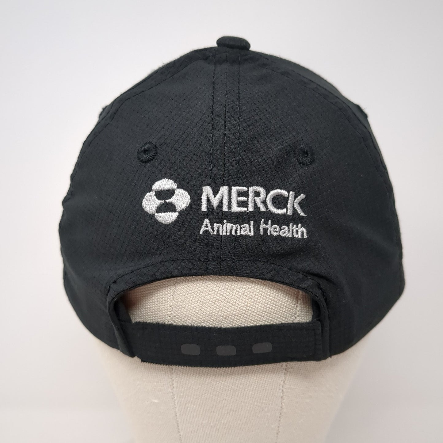 Merck Animal Health Strapback Hat Black One Size Embroidered Ogio