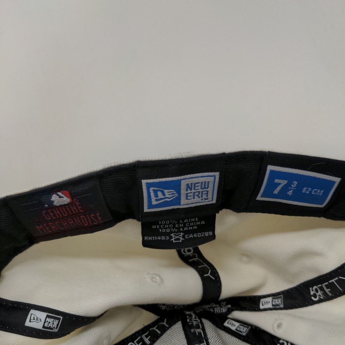 New Era 59Fifty Men's Fitted Hat White 7/34 Embroidered Atlanta Braves Logo