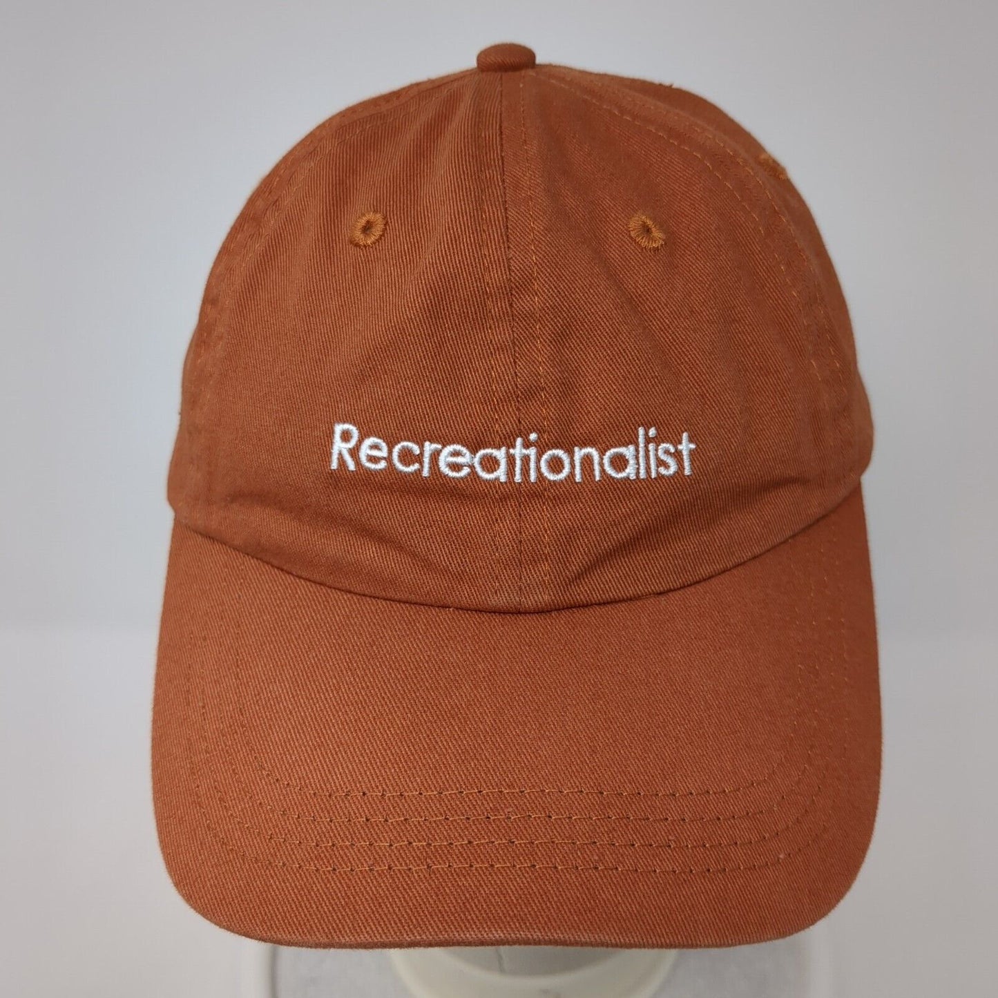 Recreationalist Slideback Hat Brown One Size Adjustable Embroidered 6 Panel