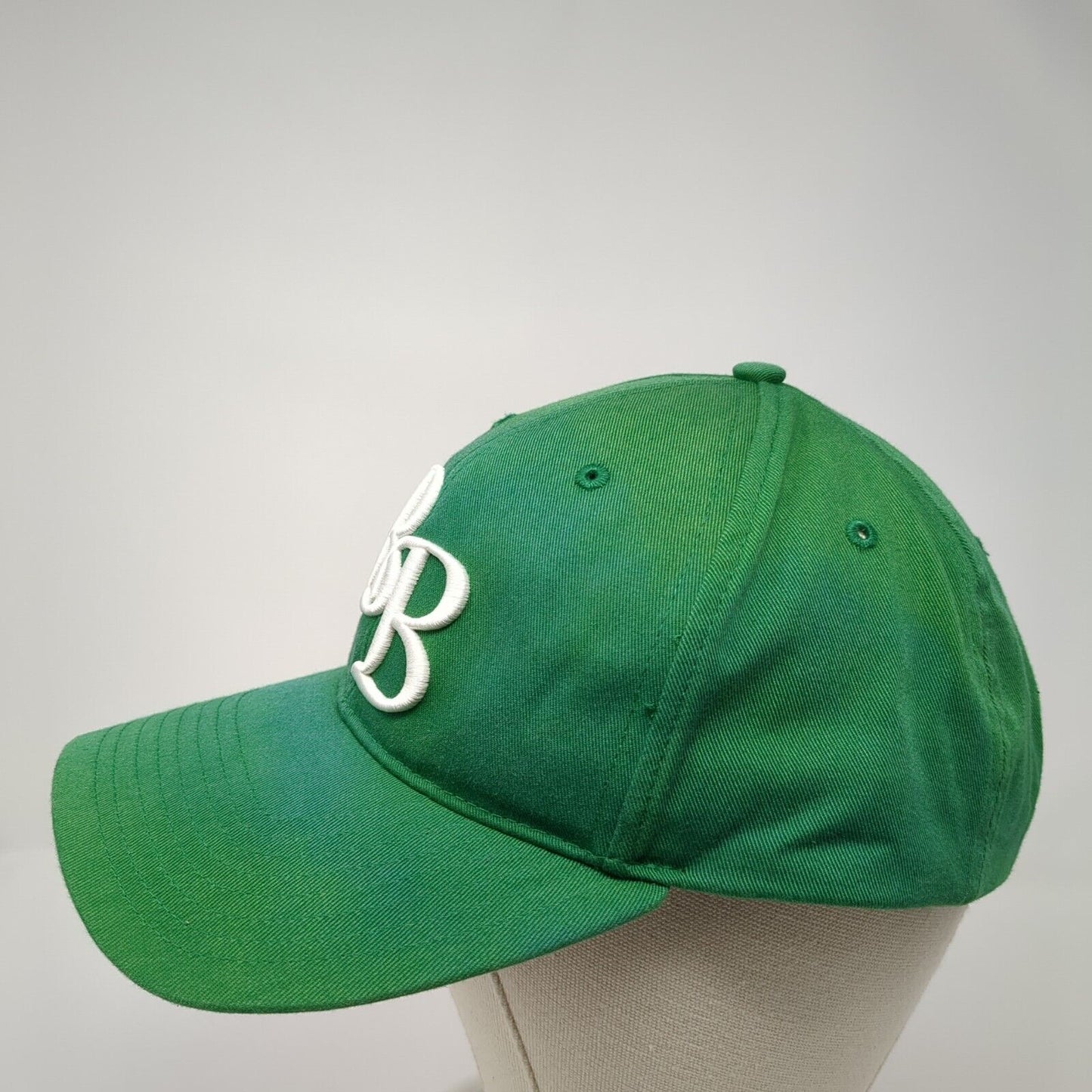 BB Strapback Hat Green M-L Adjustable Embroidered Richardson Pro 214