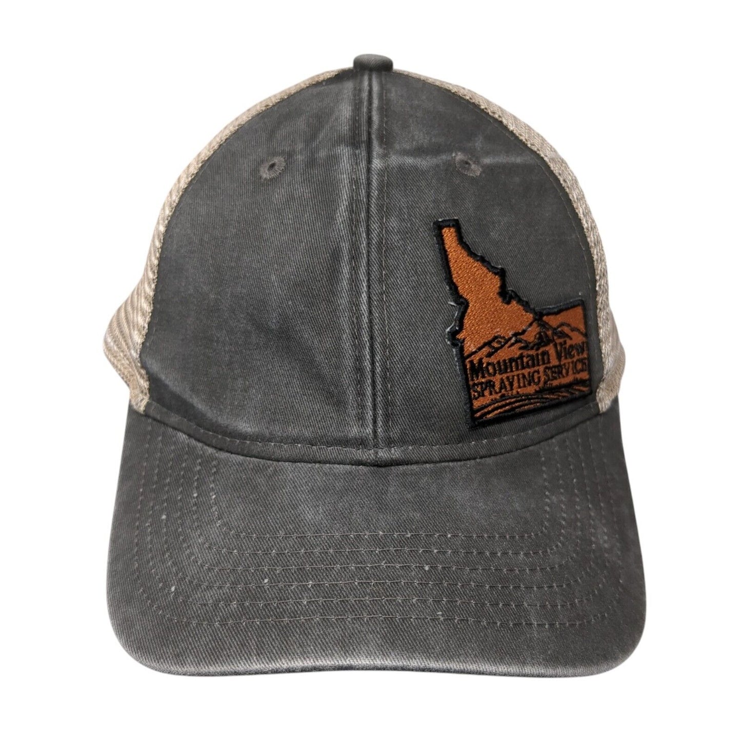 Mountain View Spraying Service Women's Trucker Hat Gray One Size Ponytail