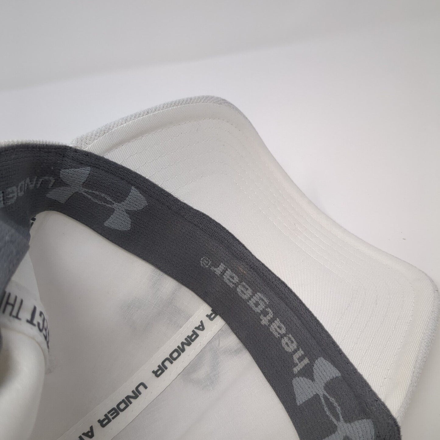 Under Armour Fitted Hat White Size L/XL Embroidered 6 Panel I Will Polyester
