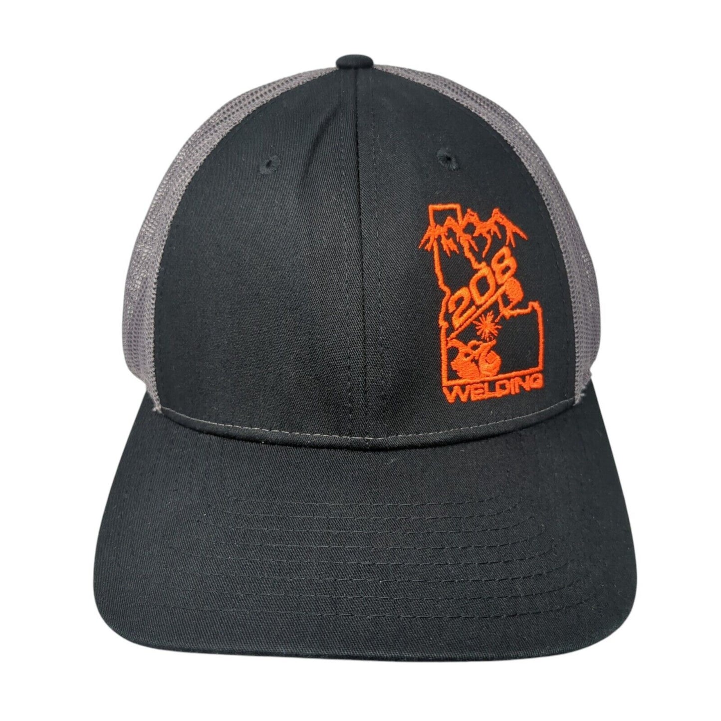 208 Welding Snapback Trucker Hat Black M/L Adjustable Mesh Back Richardson
