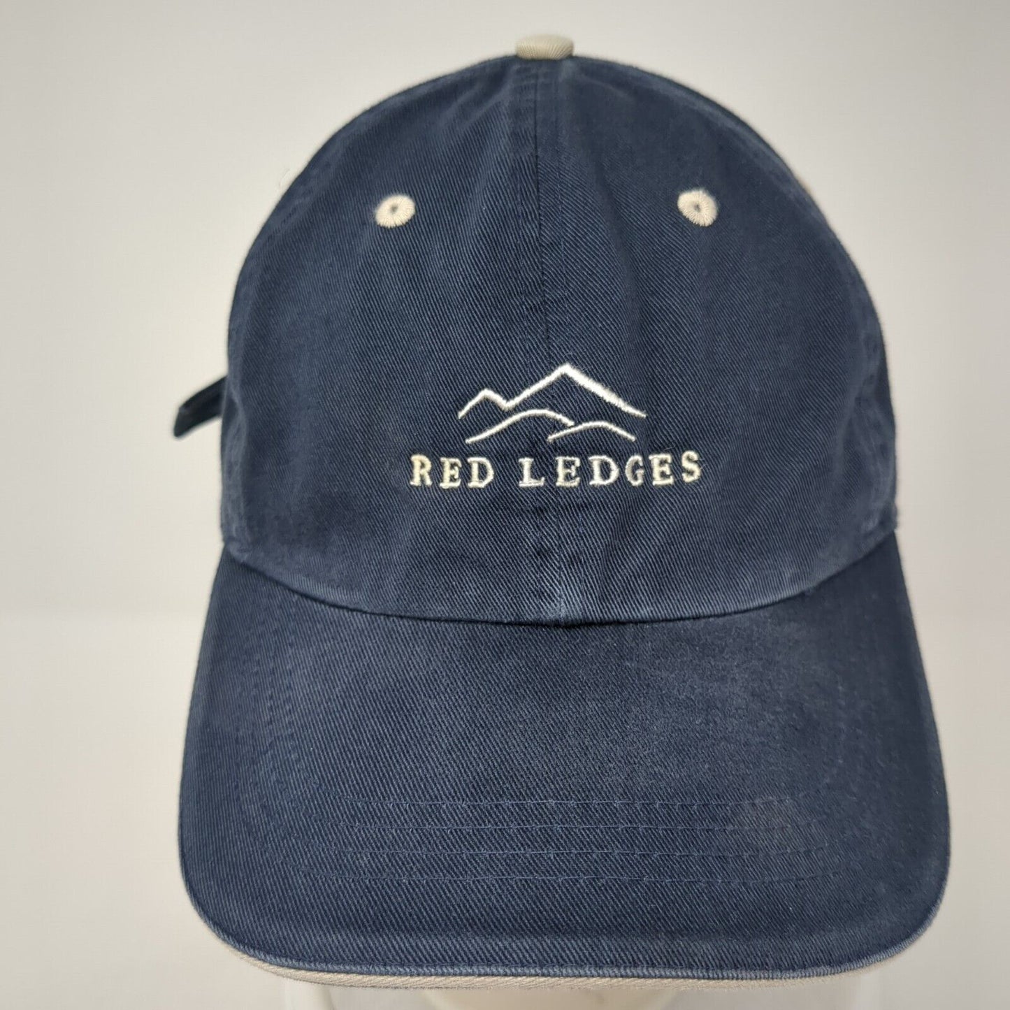 Red Ledges Slideback Baseball Cap Blue OS Adjustable Classic Cut Ahead Vintage