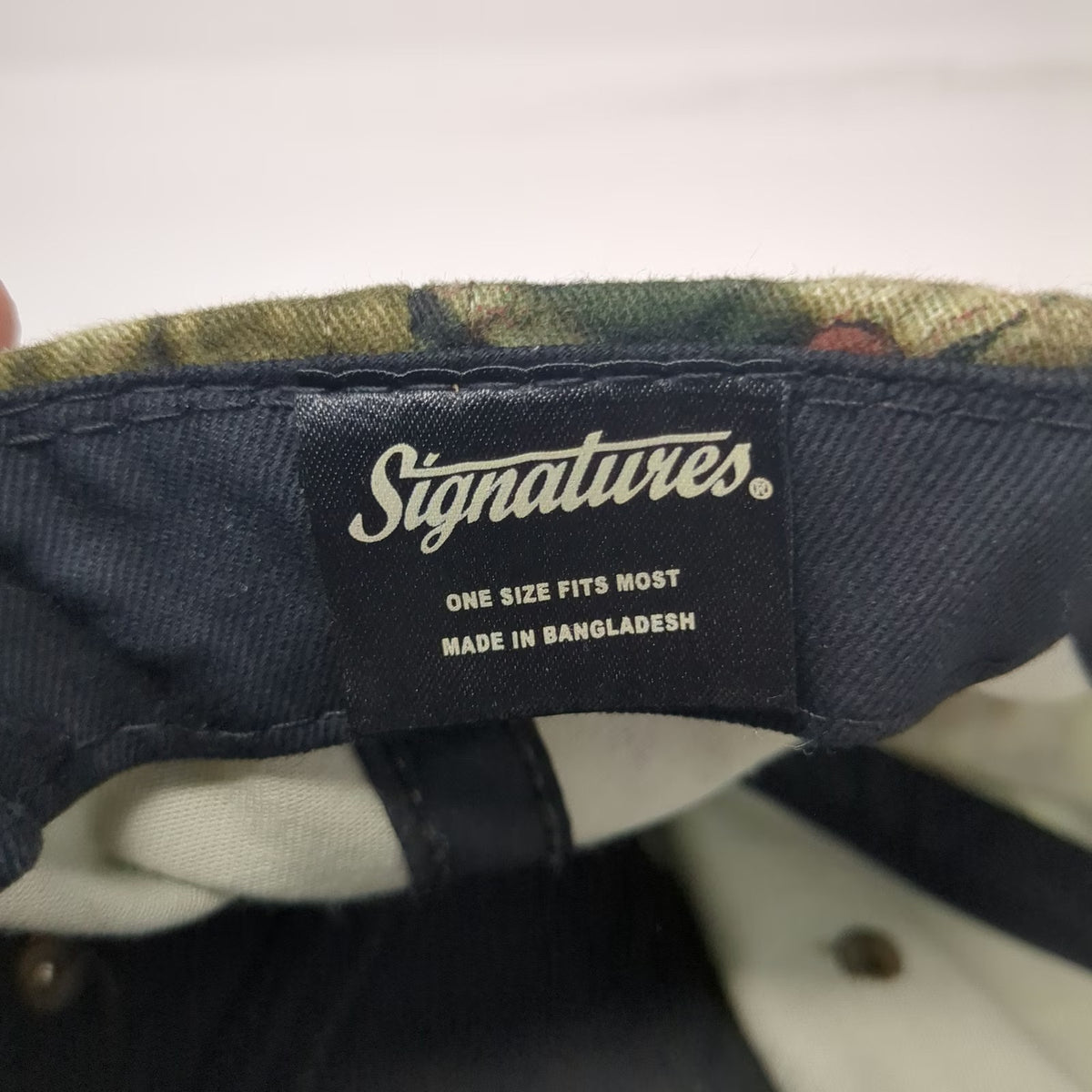 Signatures SMT Green Camo A Commitment To Excellence One Size Baseball Cap Hat