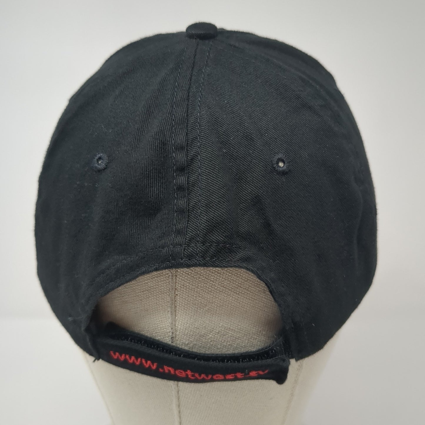 Net West TV Strapback Baseball Cap Black One Size Adjustable Embroidered 6 Panel