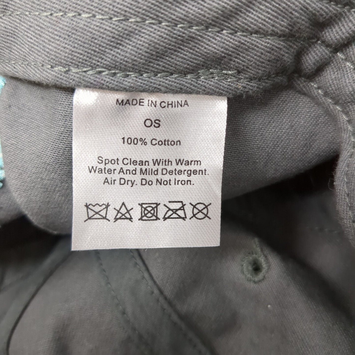 Cheers To The Wiseman Slideback Hat Gray One Size Adjustable Embroidered Cotton