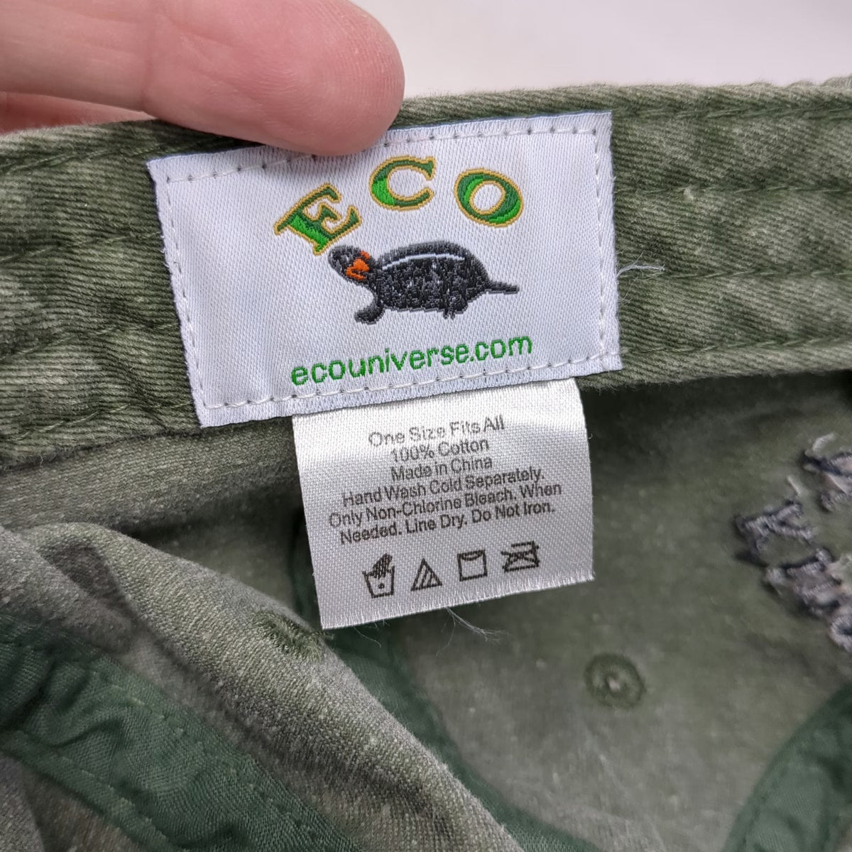 ECO Baseball Cap Green One Size Kings Canyon National Park Bear Hat Slideback
