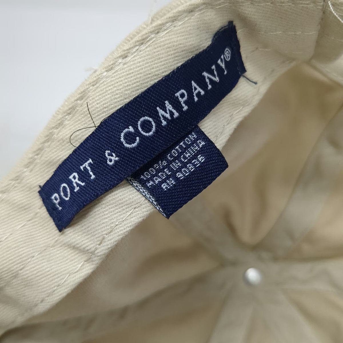 Port & Company EMC2 Corporate Logo Beige Baseball Cap One Size Adjustable Hat