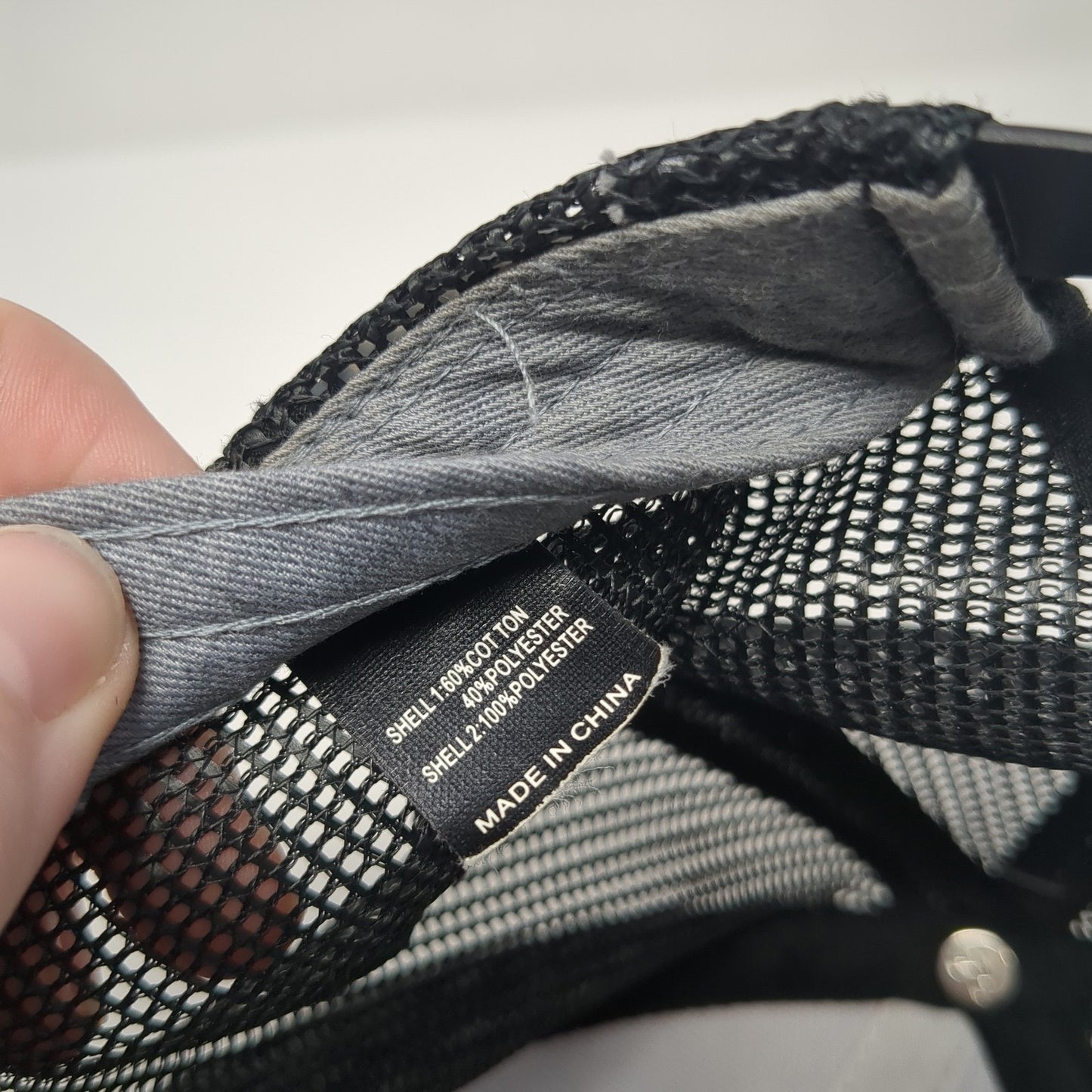 JST Manufacturing Snapback Trucker Hat Gray One Size Mesh Back 6 Panel