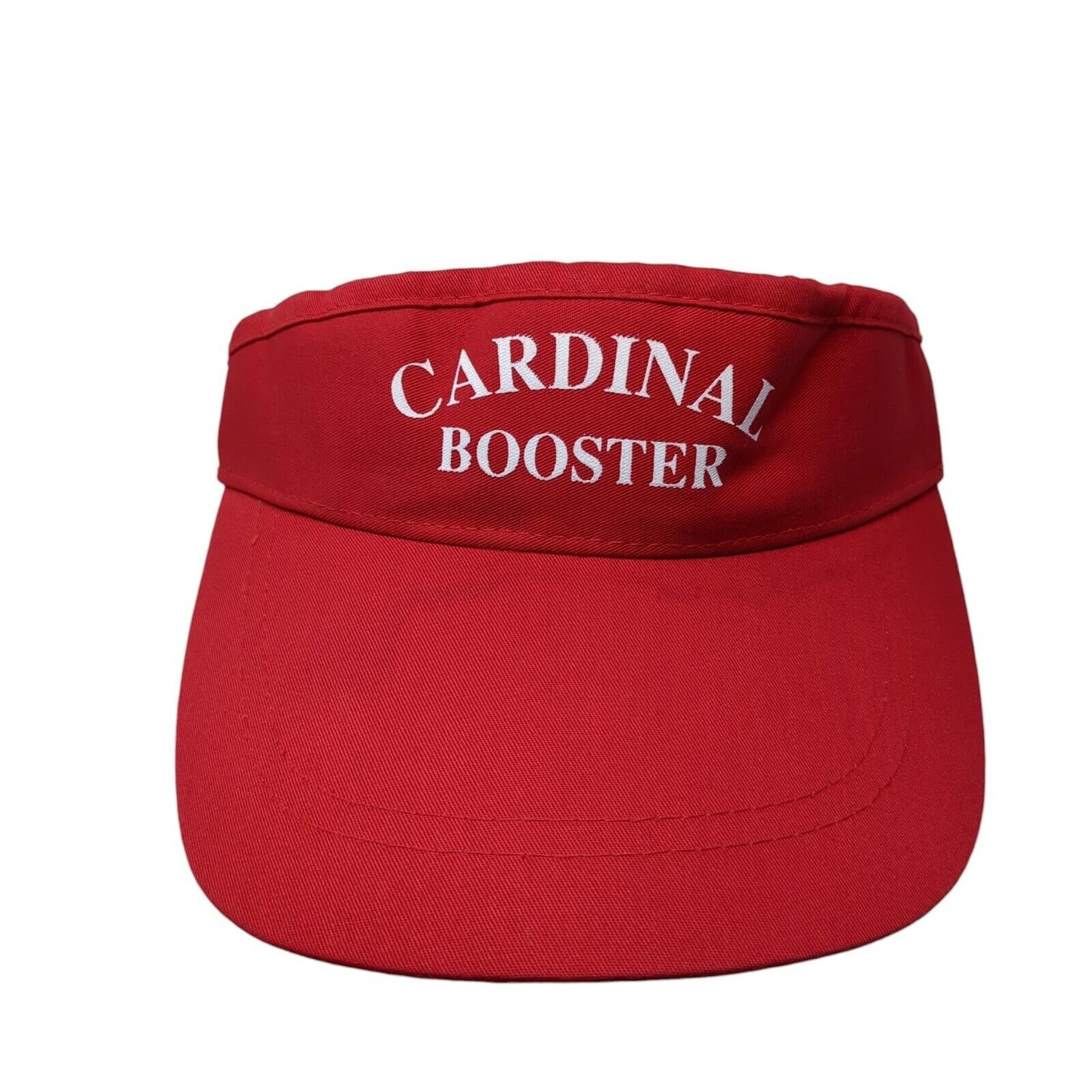 Cardinal Booster Slideback Visor Hat Red One Size Adjustable Outdoor