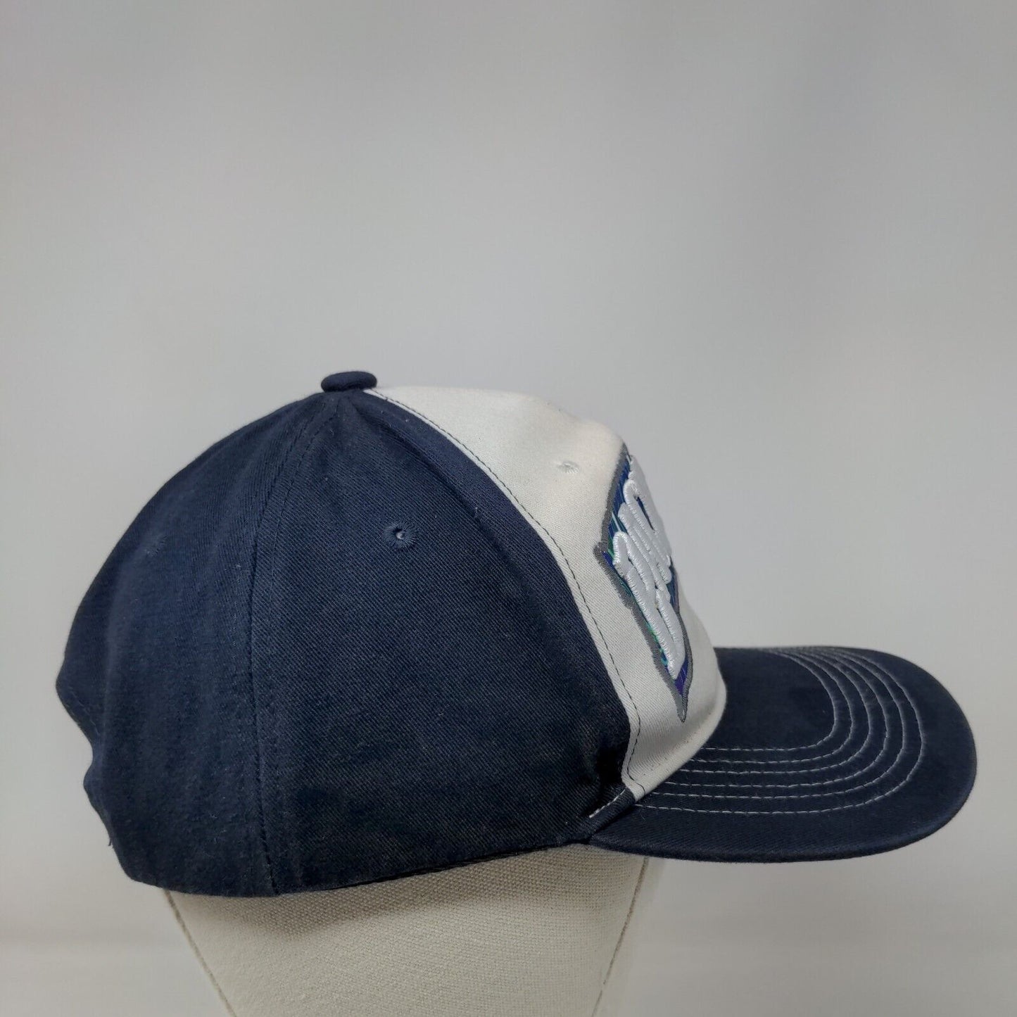 Backwoods Snapback Hat Blue One Size Embroidered 6 Panel Colorblock