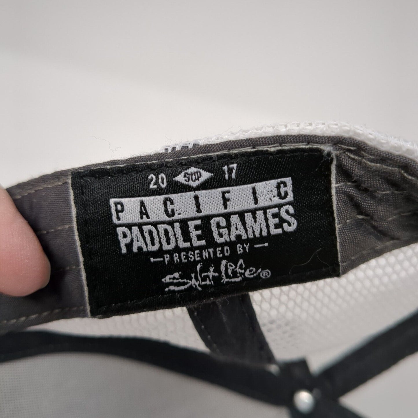 2017 Pacific Games Presented by Salt Life Snapback Trucker Hat Gray OS Mesh Back