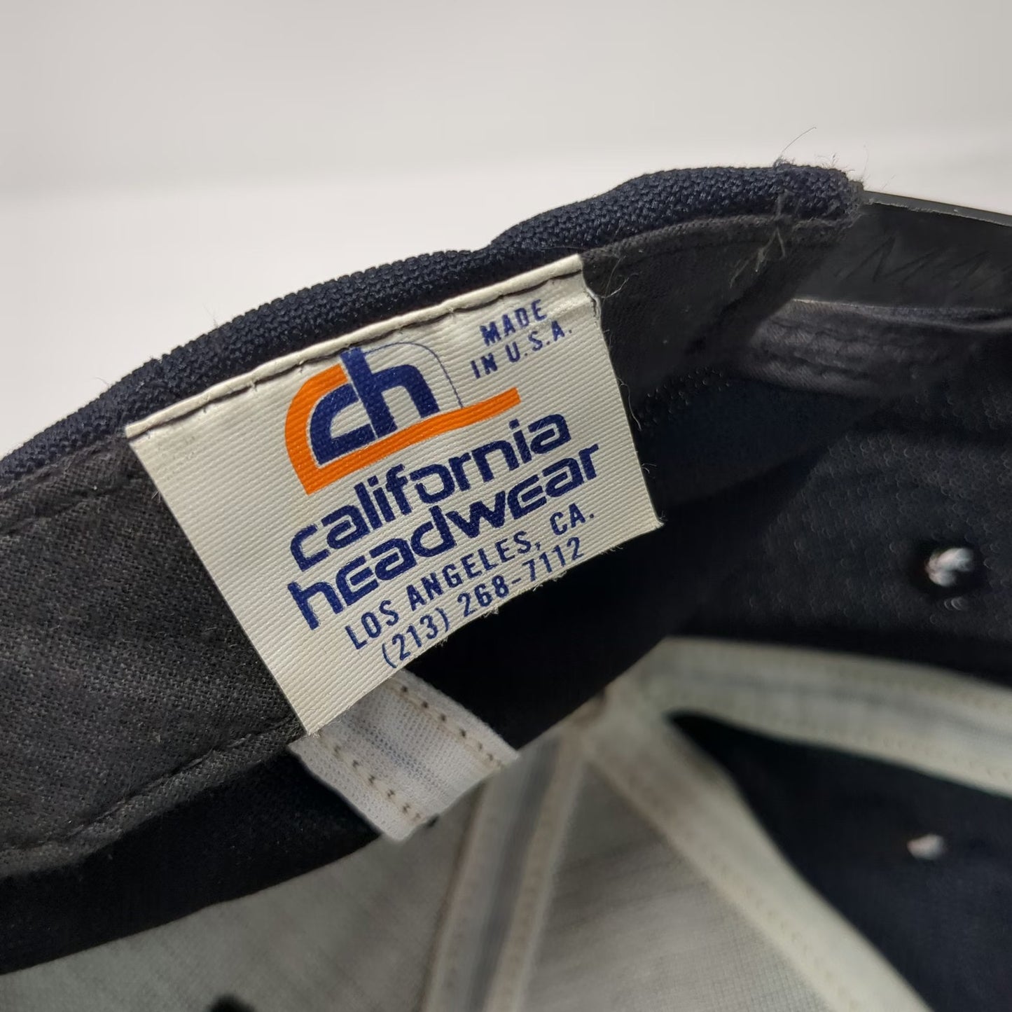 California Headwear Snapback Hat Blue One Size USS Long Beach CGN-9 Made in USA