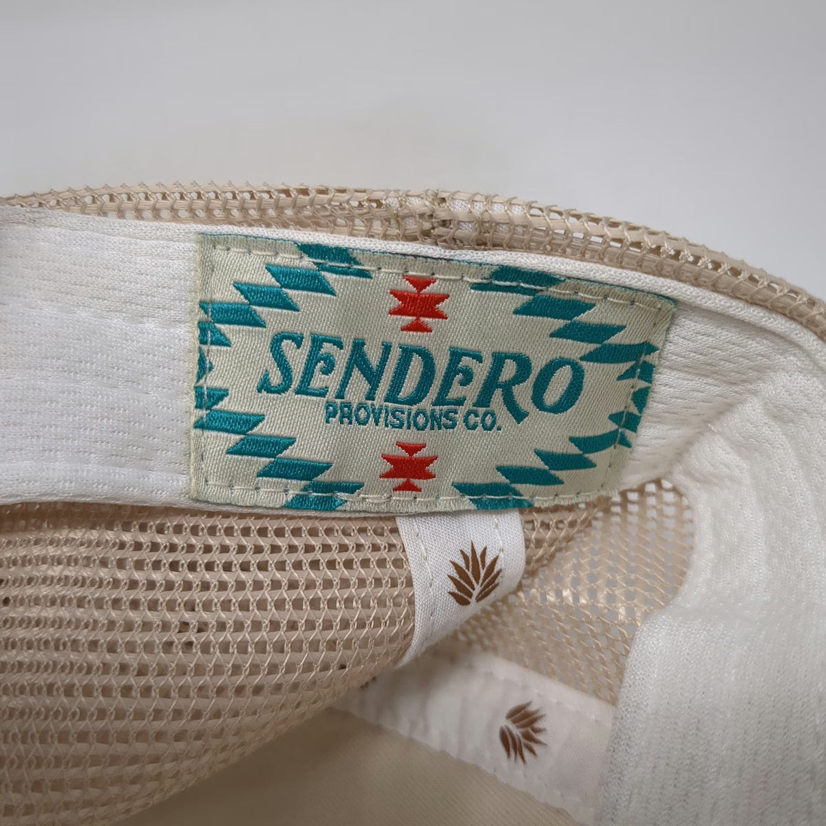 Sendero Provisions Co. Trucker Hat Beige One Size Rope Cowboy Mesh Snapback