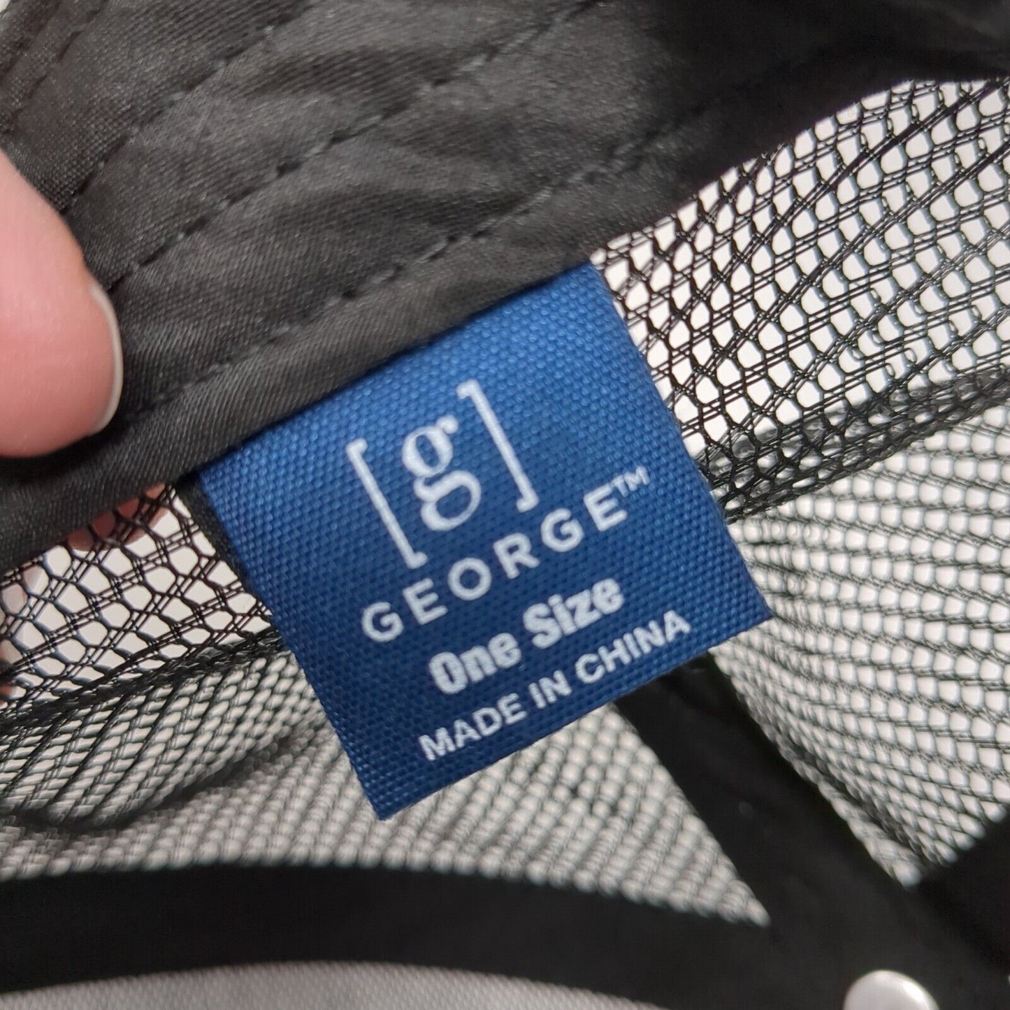 Fish Cork Patch Snapback Trucker Hat Multi One Size Mesh Back George