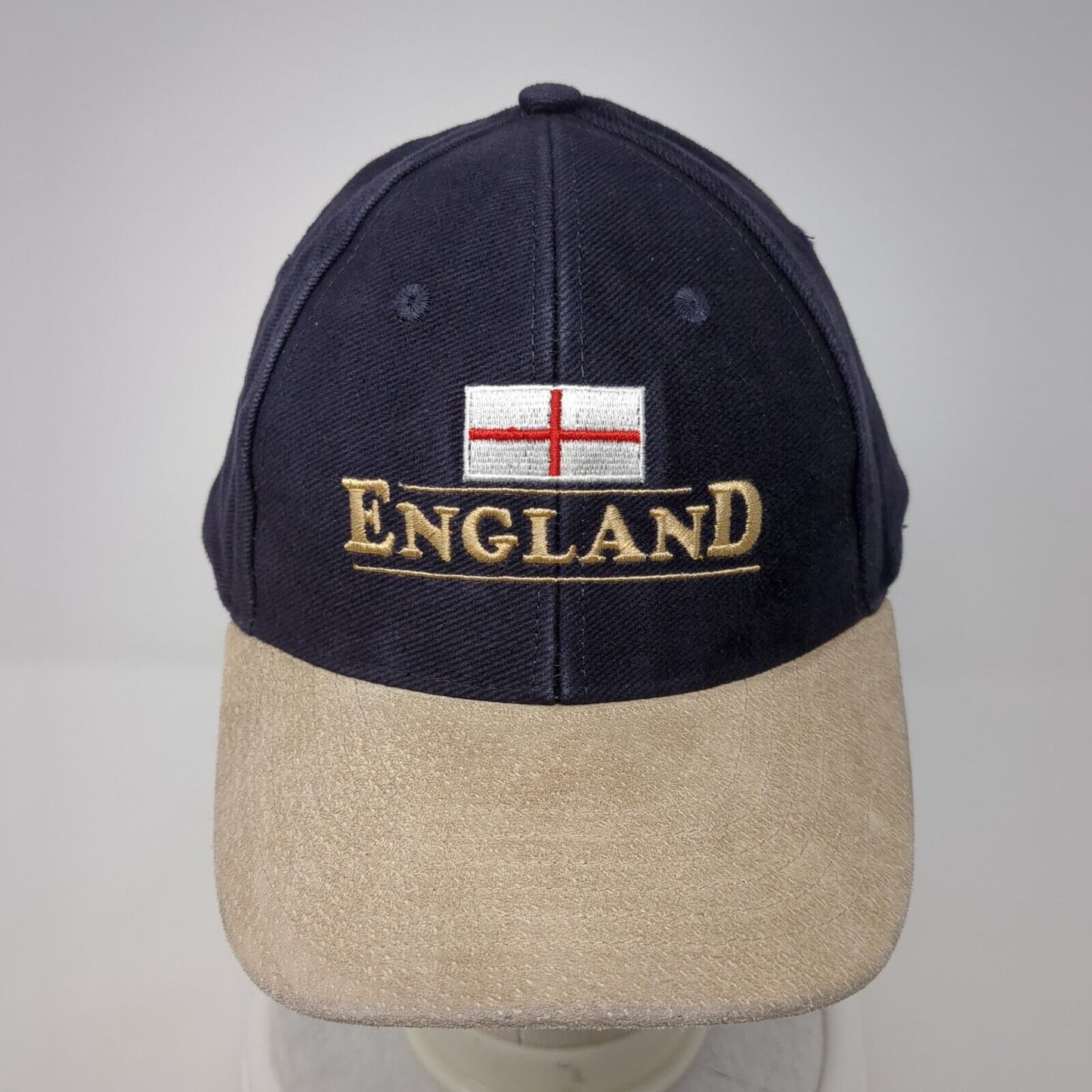 England Slideback Hat Multi One Size Adjustable Embroidered Patriotic Cotton