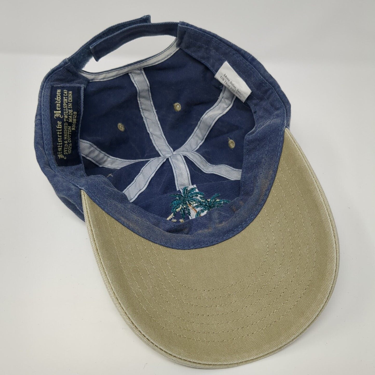 Anna Maria Island Strapback Hat Multi One Size Adjustable Embroidered 6 Panel