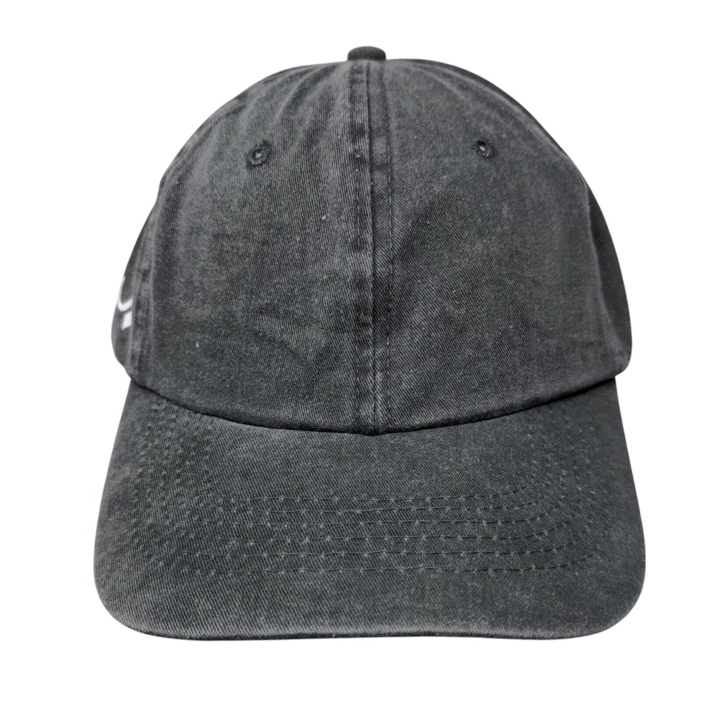 AS Slideback Hat Gray One Size Adjustable Solid 6 Panel Port Authority