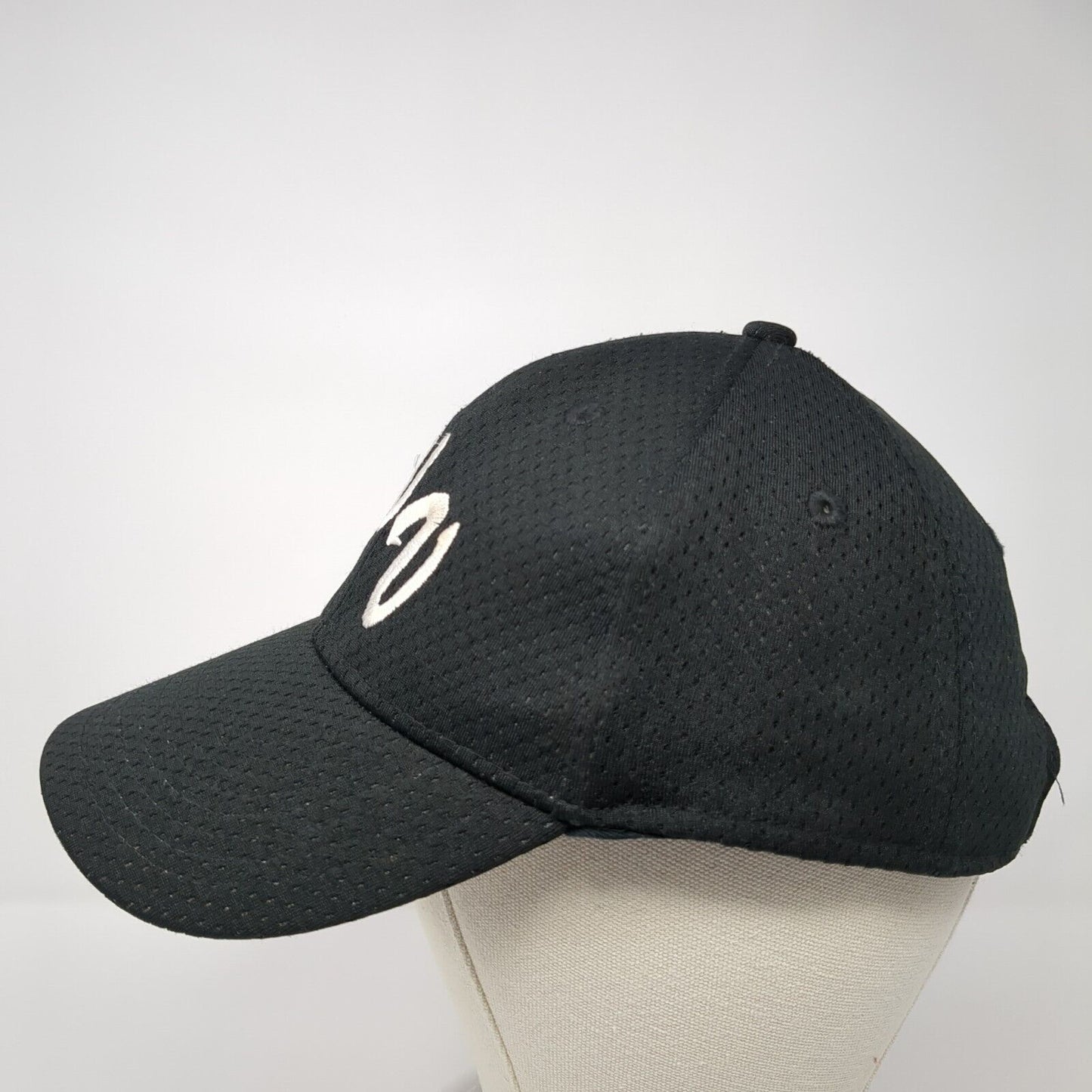 WV Youth Strapback Hat Black One Size Adjustable Embroidered Augusta Sportswear