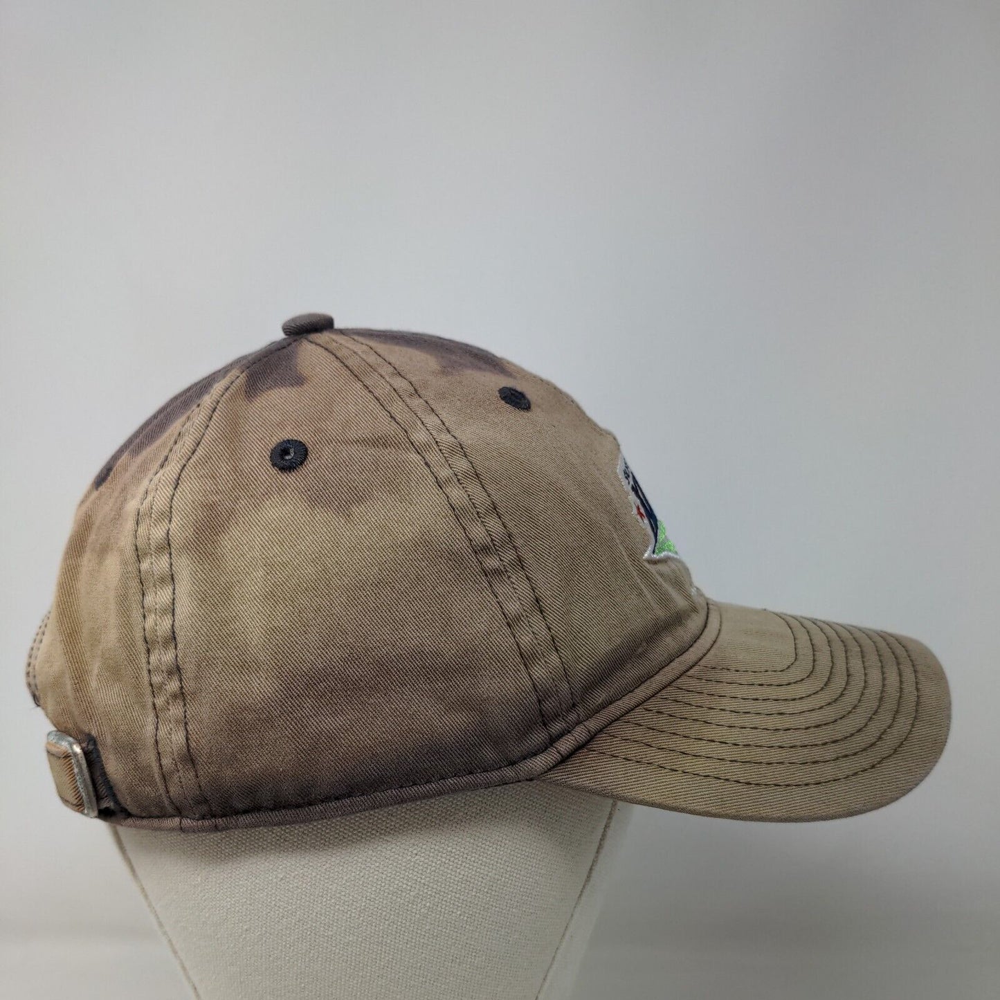 Reebok Men's Slideback Hat Blue Tan OSFA Embroidered NFL Super Bowl XLII Logo