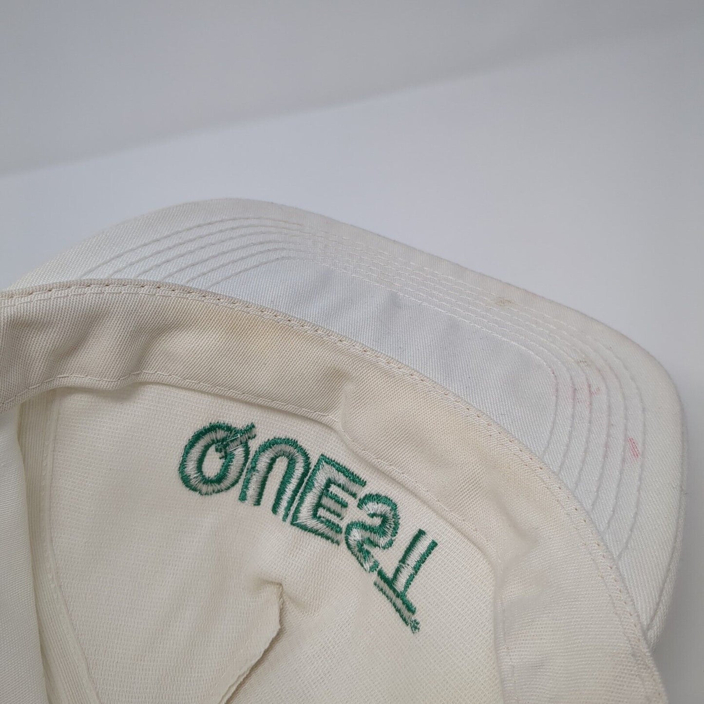 Quest Snapback Hat White One Size Adjustable Solid Vent Holes Outdoor