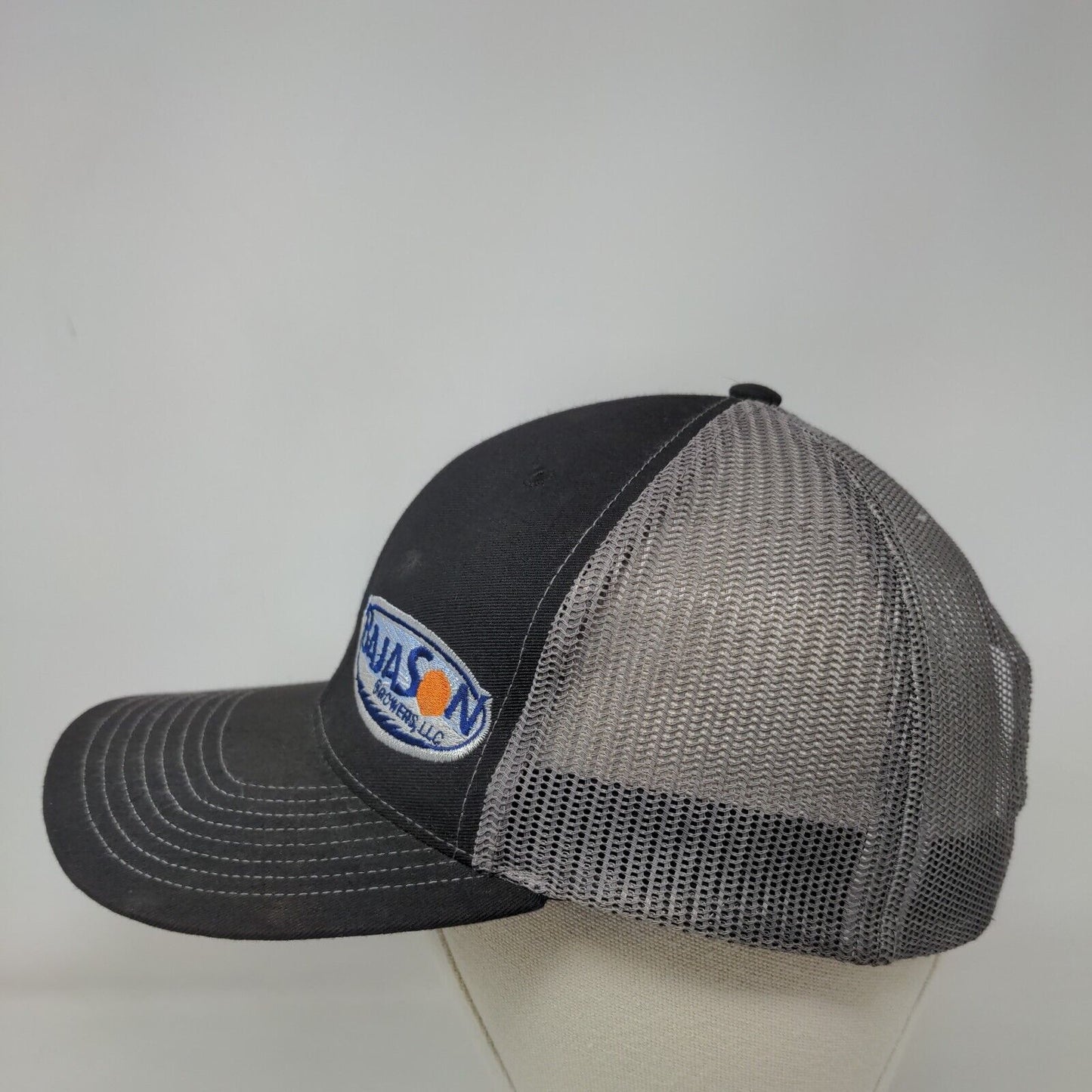 Bajason Growers Snapback Trucker Hat Black OS Embroidered Mesh Back Richardson