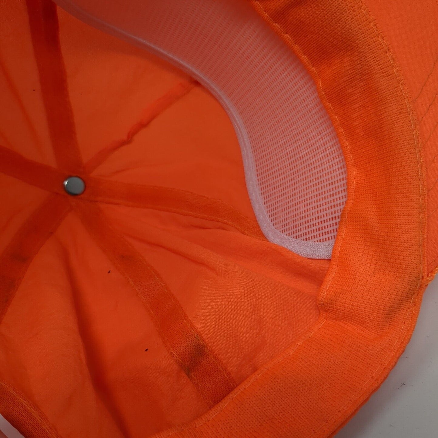 Unbranded Snapback Hat Orange One Size Adjustable 6 Panel Blank Rope