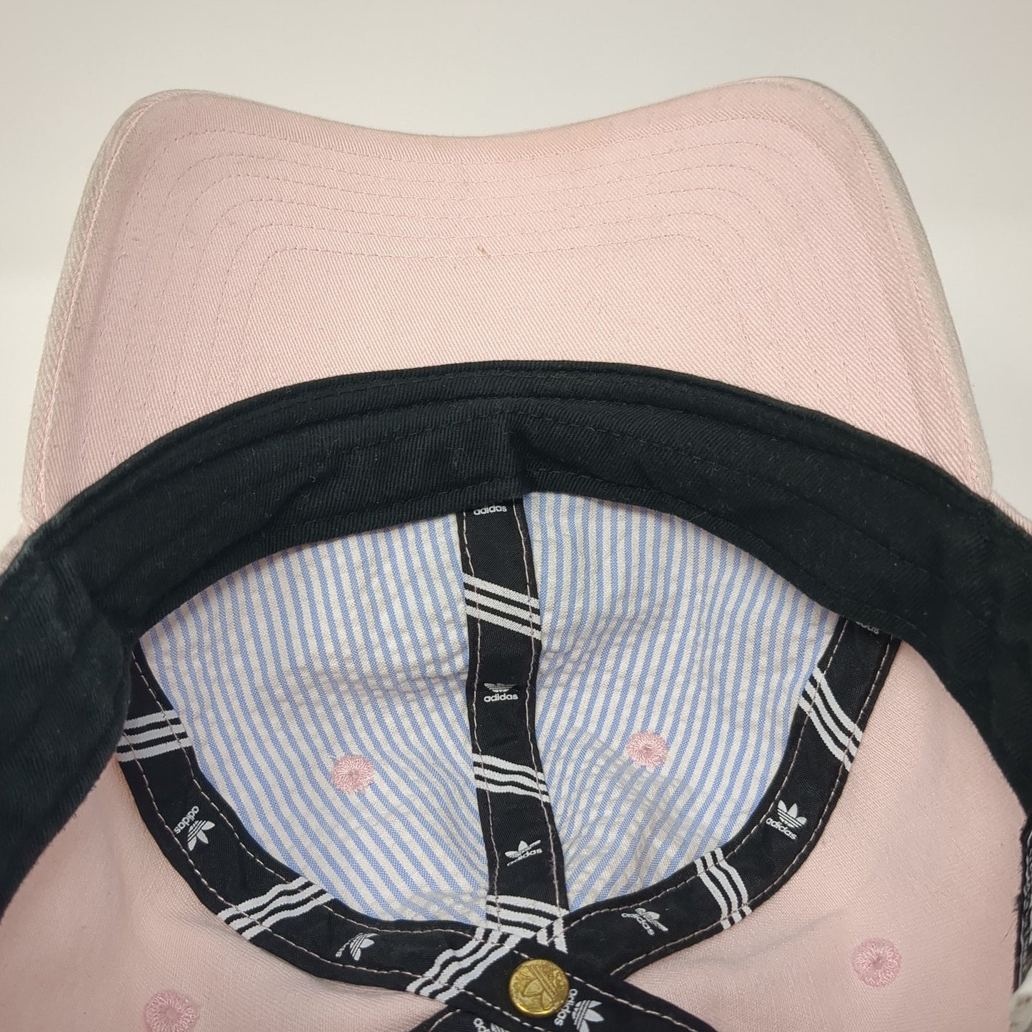 Adidas Slideback Baseball Cap Pink One Size Adjustable Embroidered Trefoil