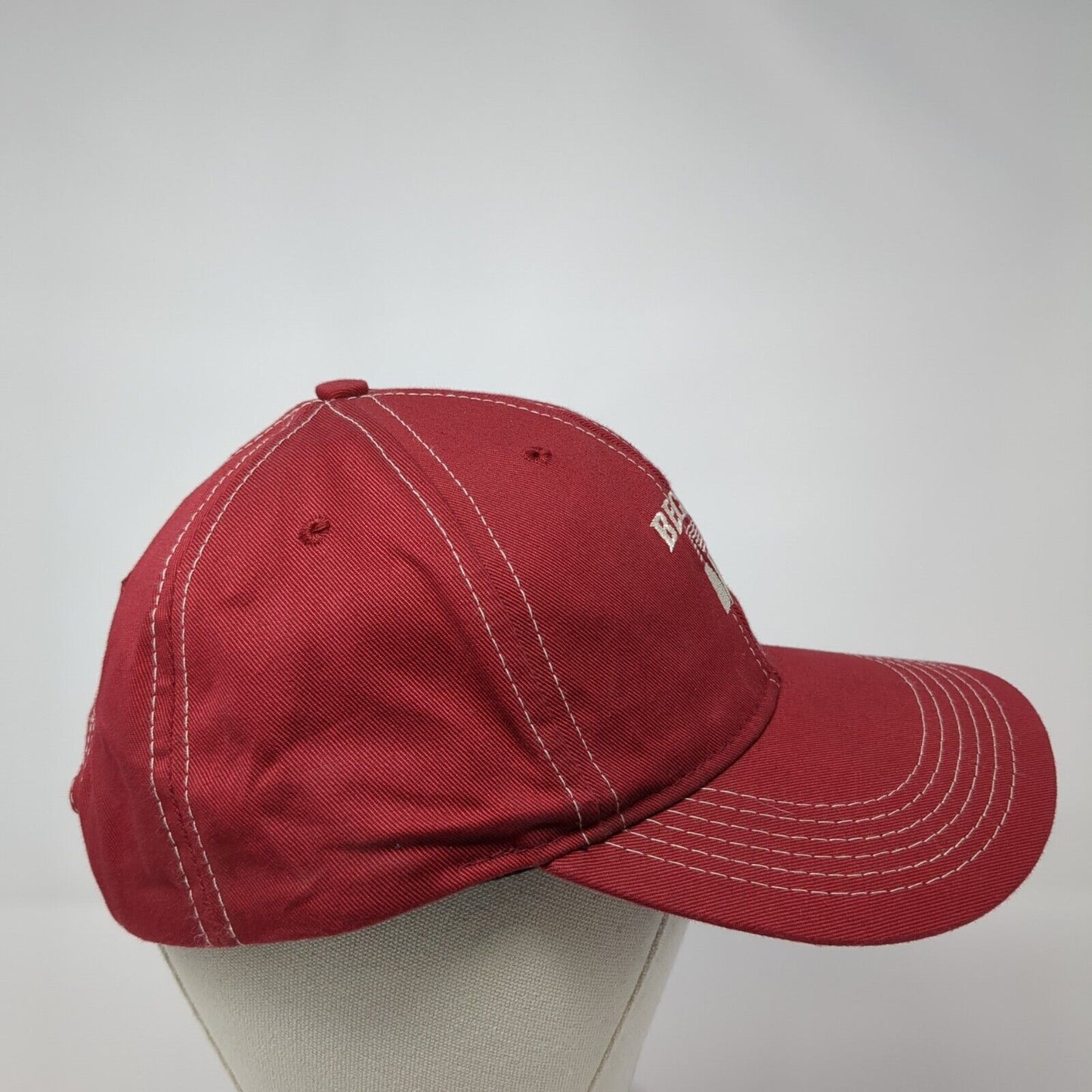 Beck's Snapback Hat Red One Size Adjustable 75 Years Of Difference